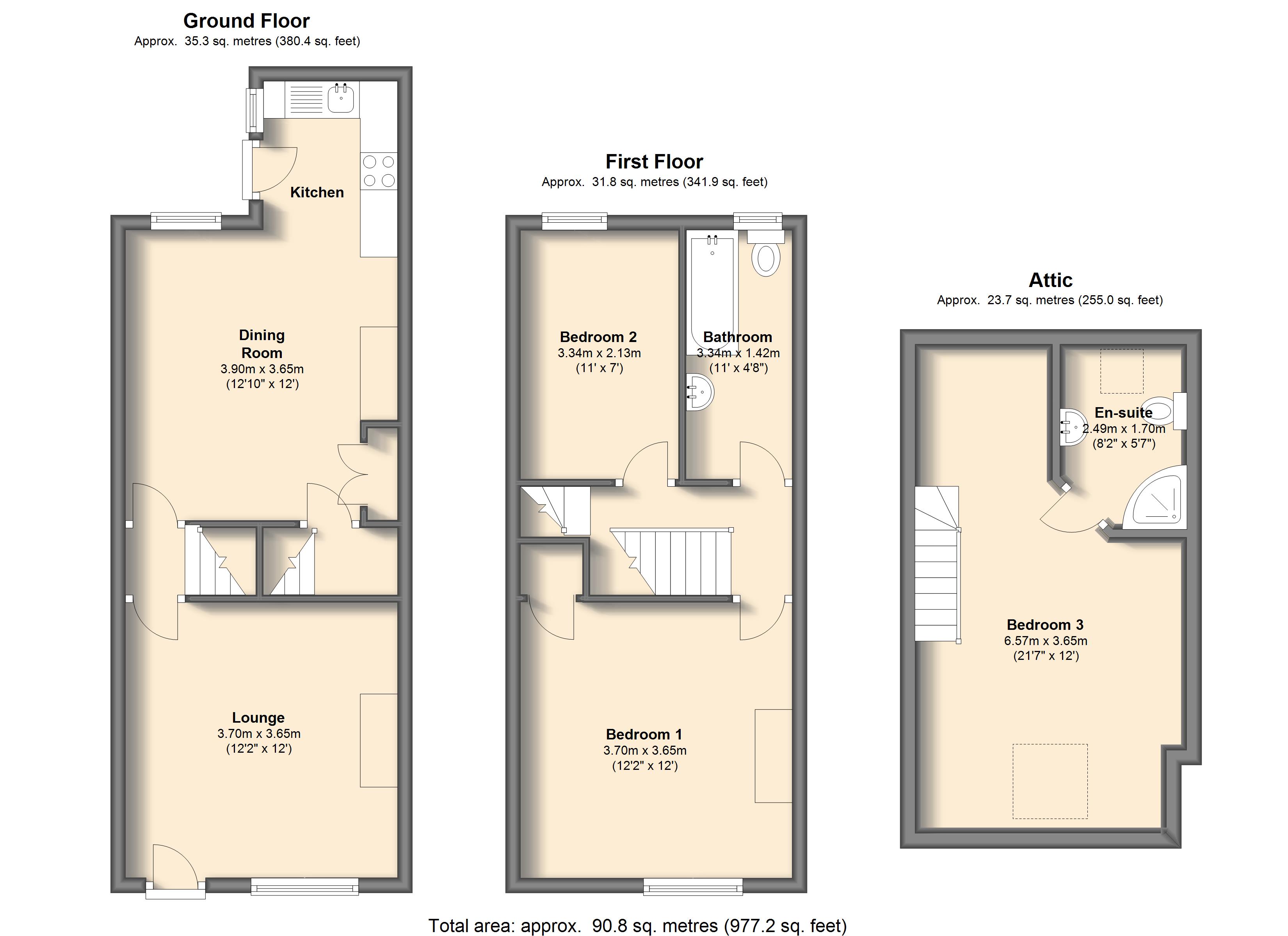 3 Bedrooms Terraced house to rent in Hoole Street, Sheffield S6