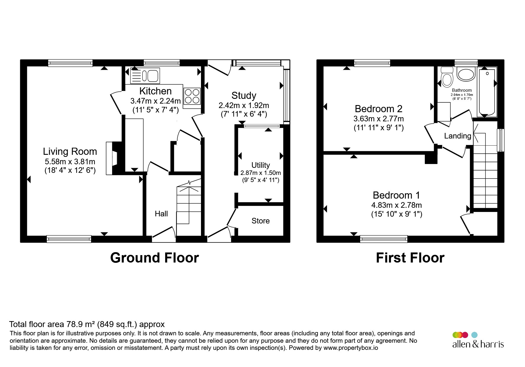 17, Edinburgh Drive, Didcot floorplan