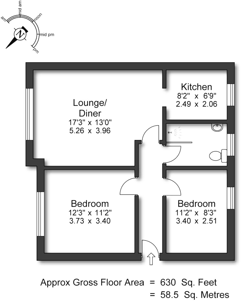 flat 10, Kirby Park Mansions, Ludlow Drive, Wirral floorplan