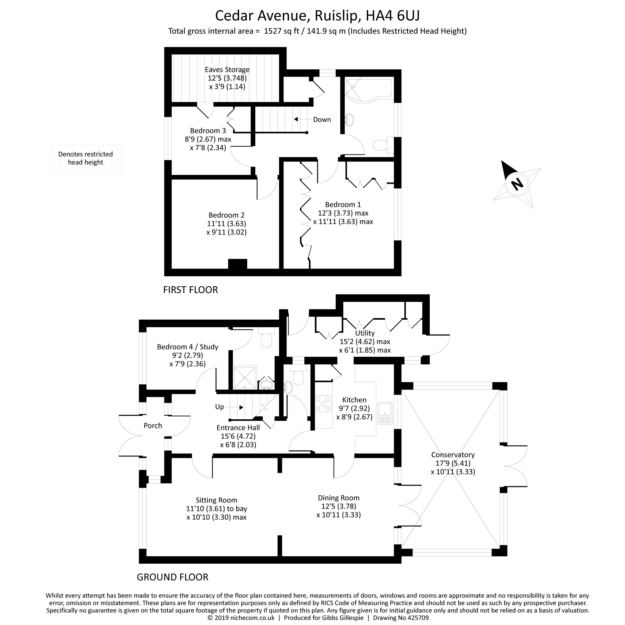 4 Bedrooms Semi-detached house for sale in Cedar Avenue, Ruislip, Middlesex HA4