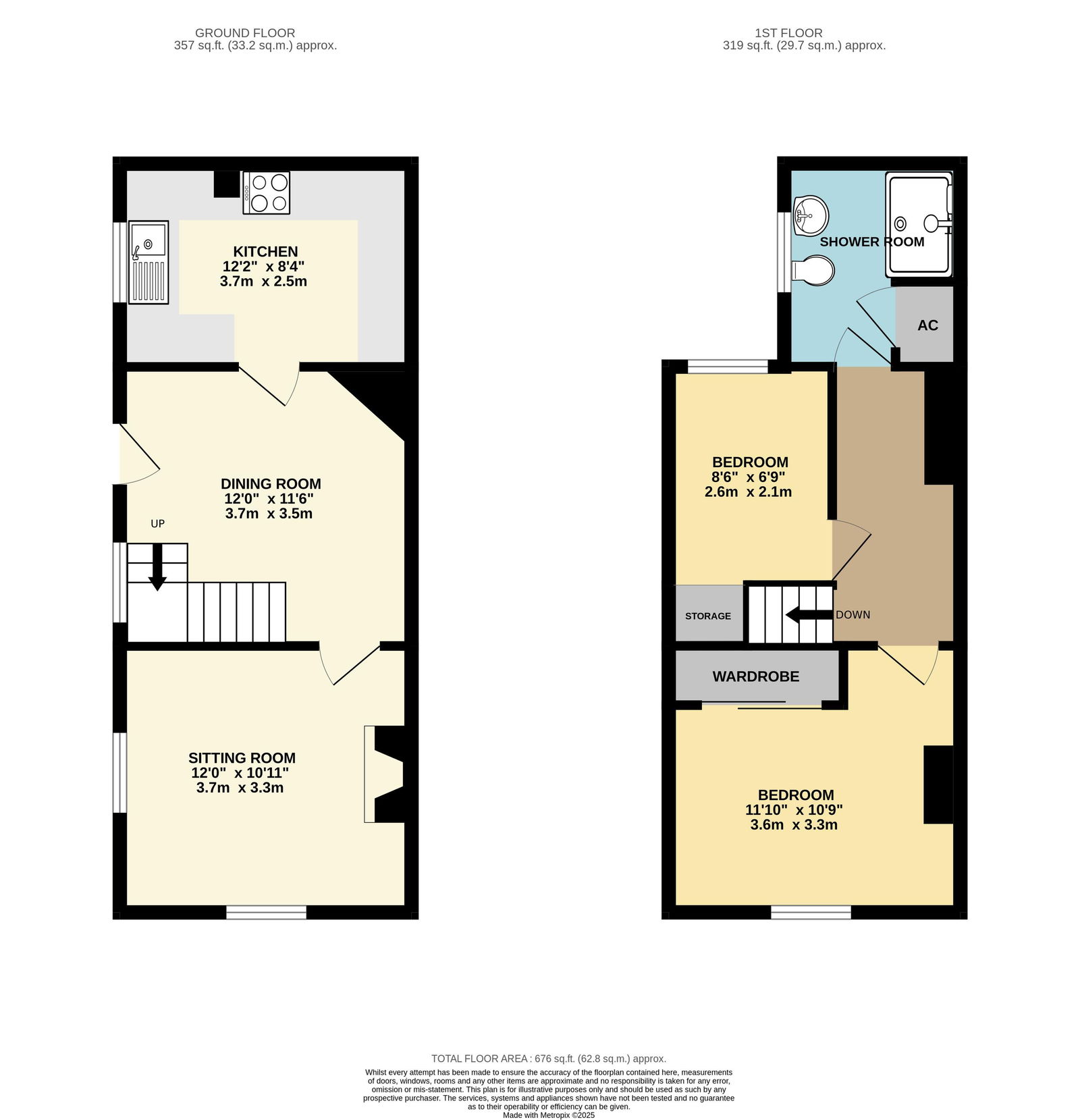 48, Westminster Road, Malvern floorplan