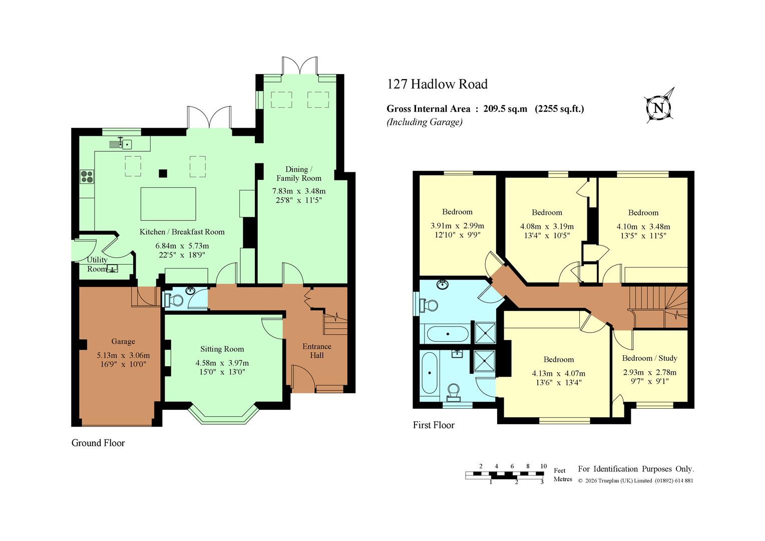 127, Hadlow Road, Tonbridge floorplan
