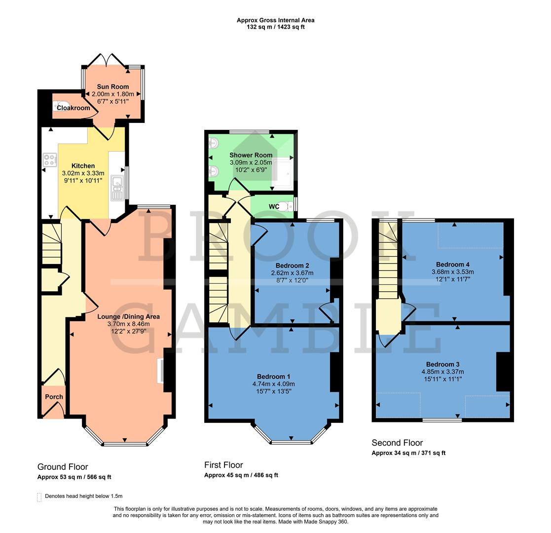 19, Willowfield Square, Eastbourne floorplan