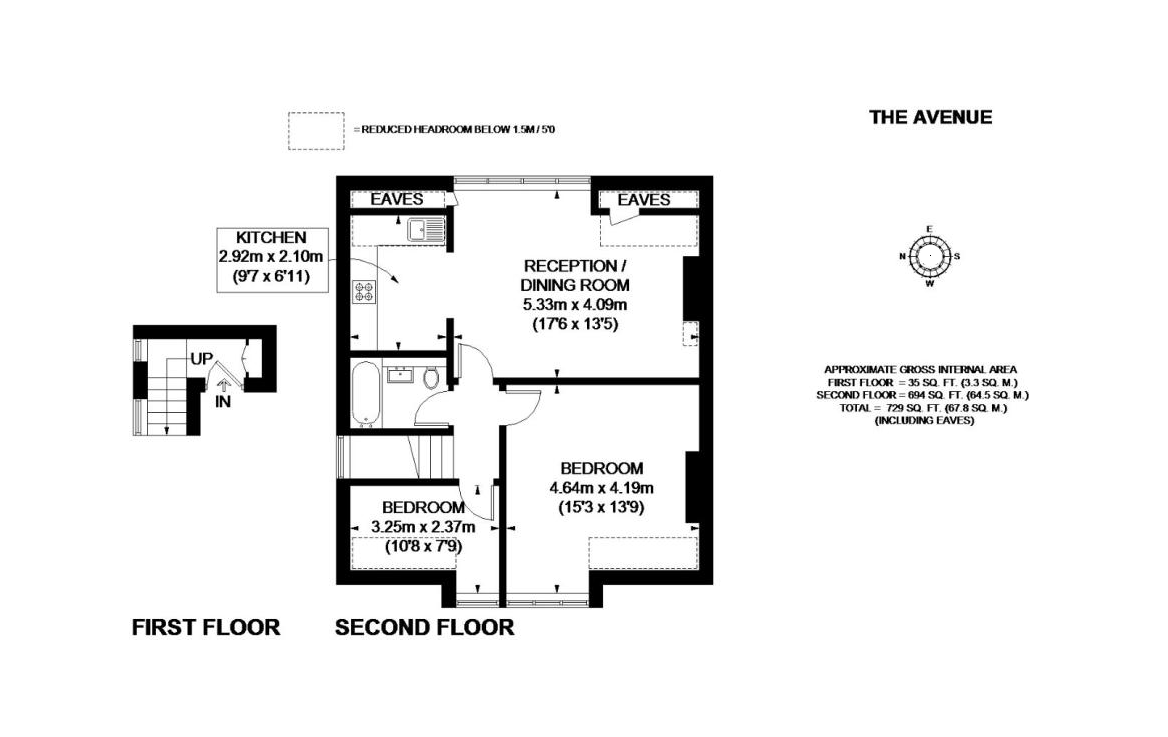 2 Bedrooms Flat to rent in The Avenue, London W4