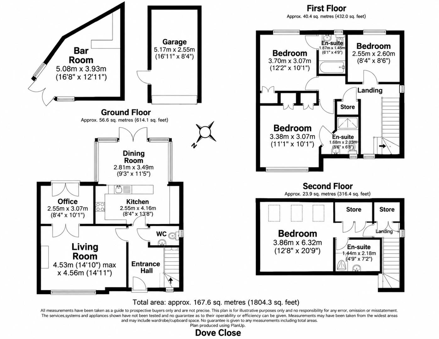 25, Dove Close, Grays floorplan