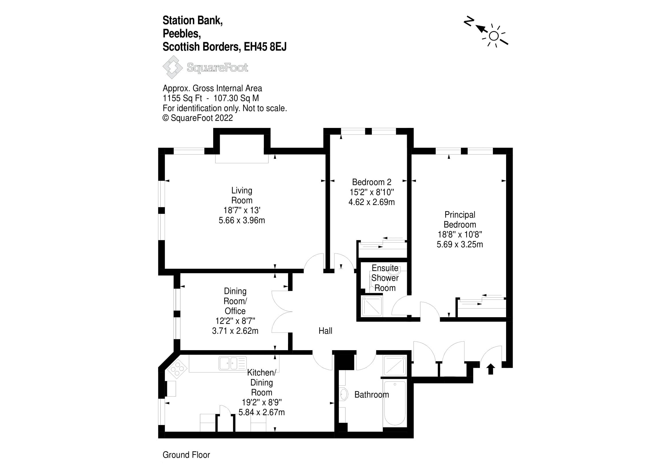 13 Station Bank, Peebles EH45, 2 bedroom flat for sale 61468148 PrimeLocation