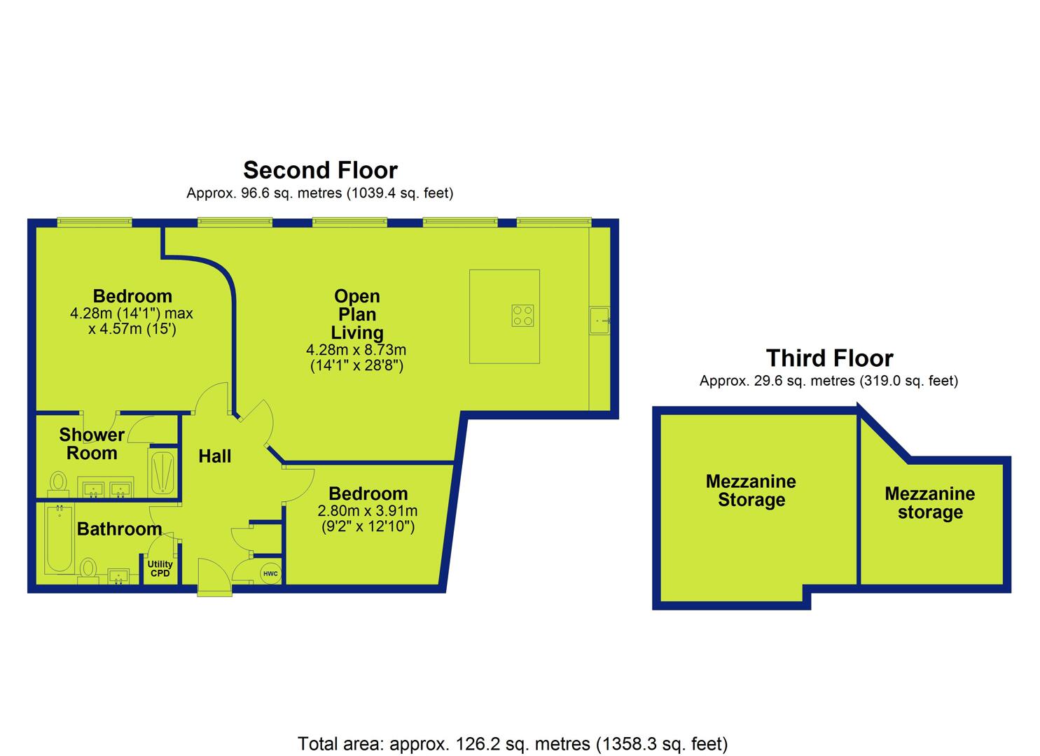 Apartment 201, 26-30, Heathcoat Street, Nottingham floorplan