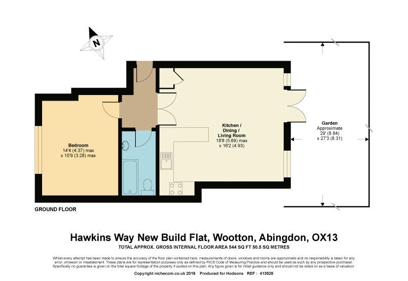 1 Bedrooms Flat for sale in Hawkins Way, Wootton, Abingdon OX13