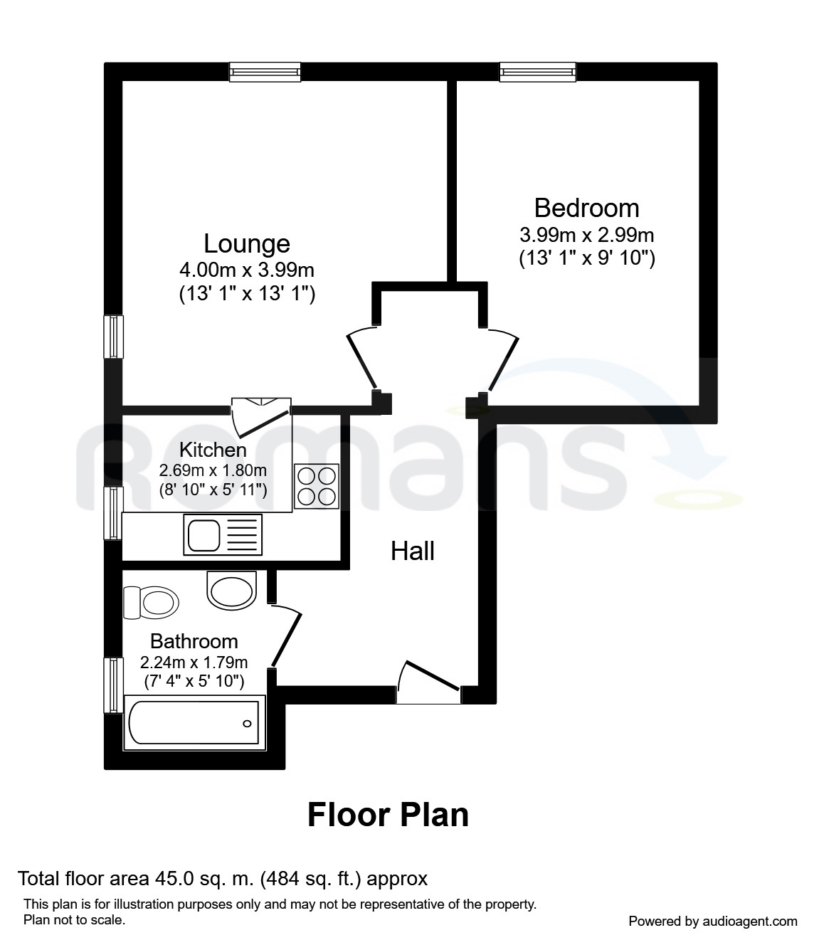 2 Bedrooms Flat to rent in Birchett Road, Aldershot GU11