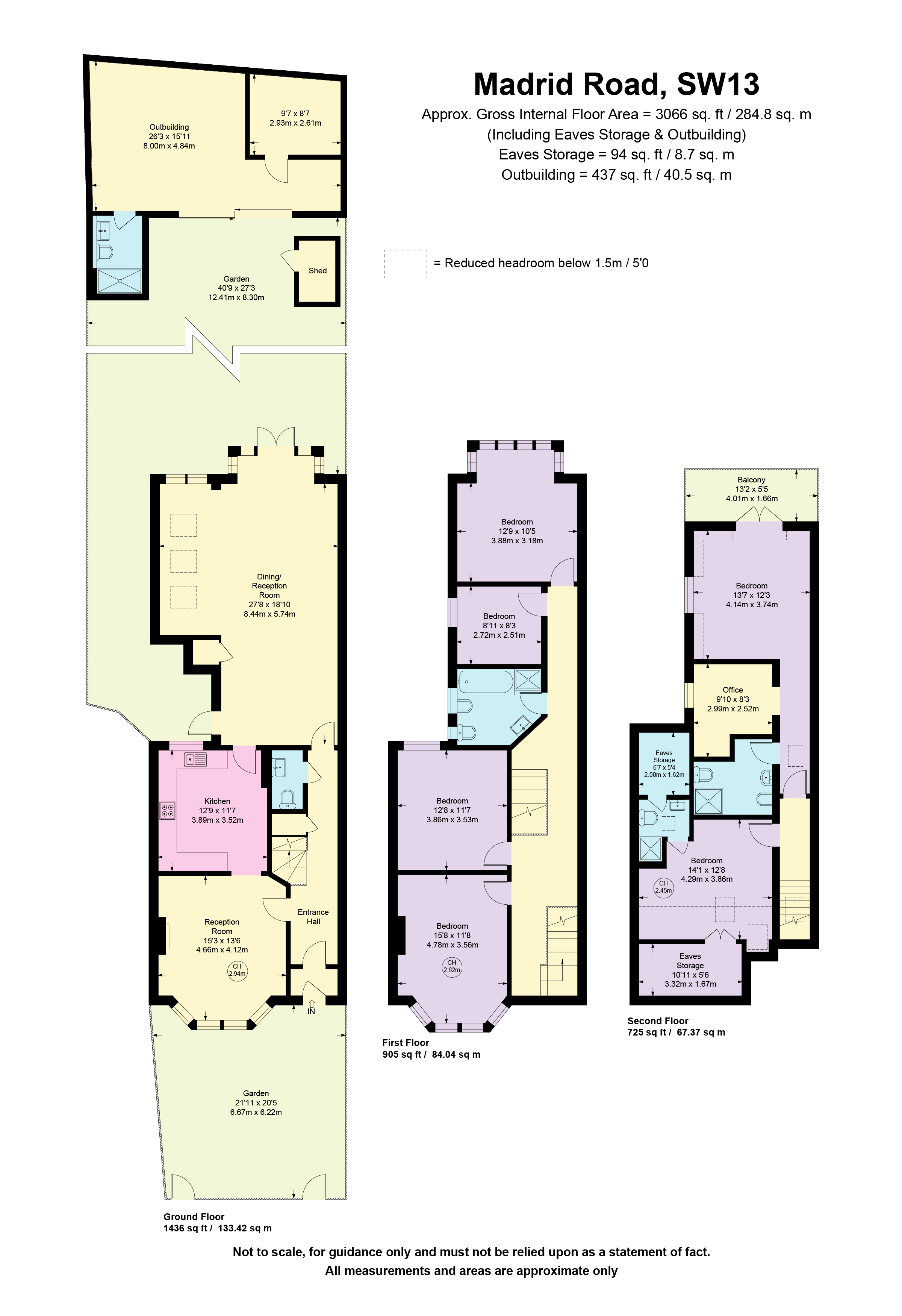 8, Madrid Road, London floorplan