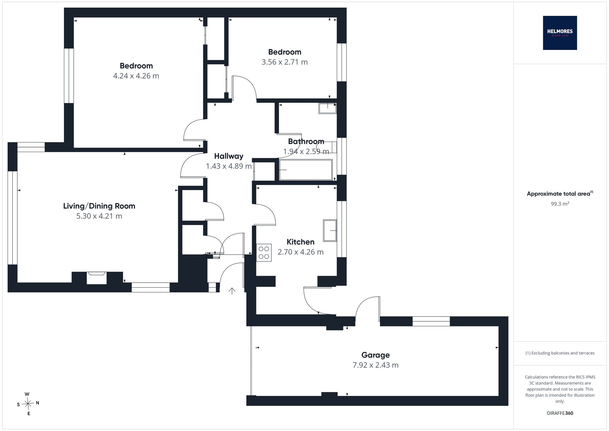 4, Highfield, Lapford, EX17 floorplan