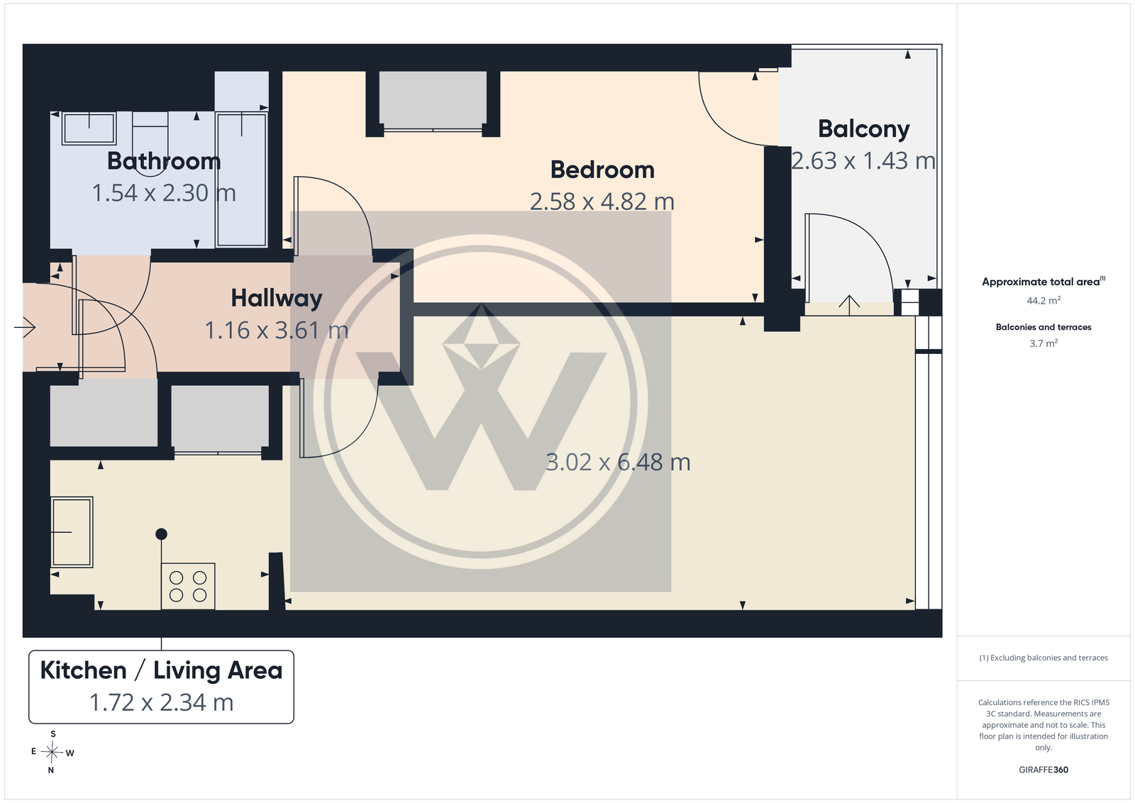 Navigation Building,Flat 512, Station Approach, Hayes floorplan