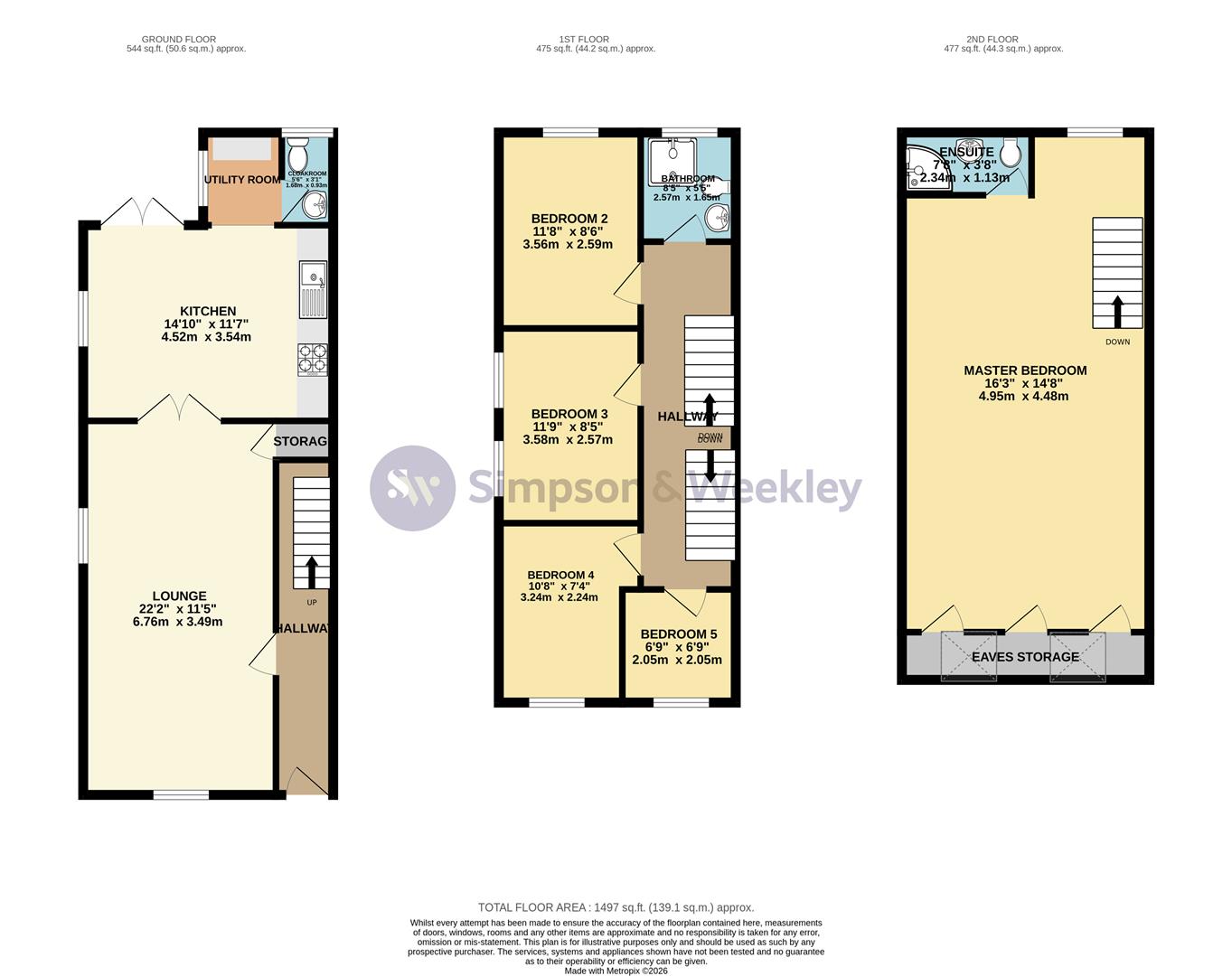 101, Winstanley Road, Wellingborough floorplan