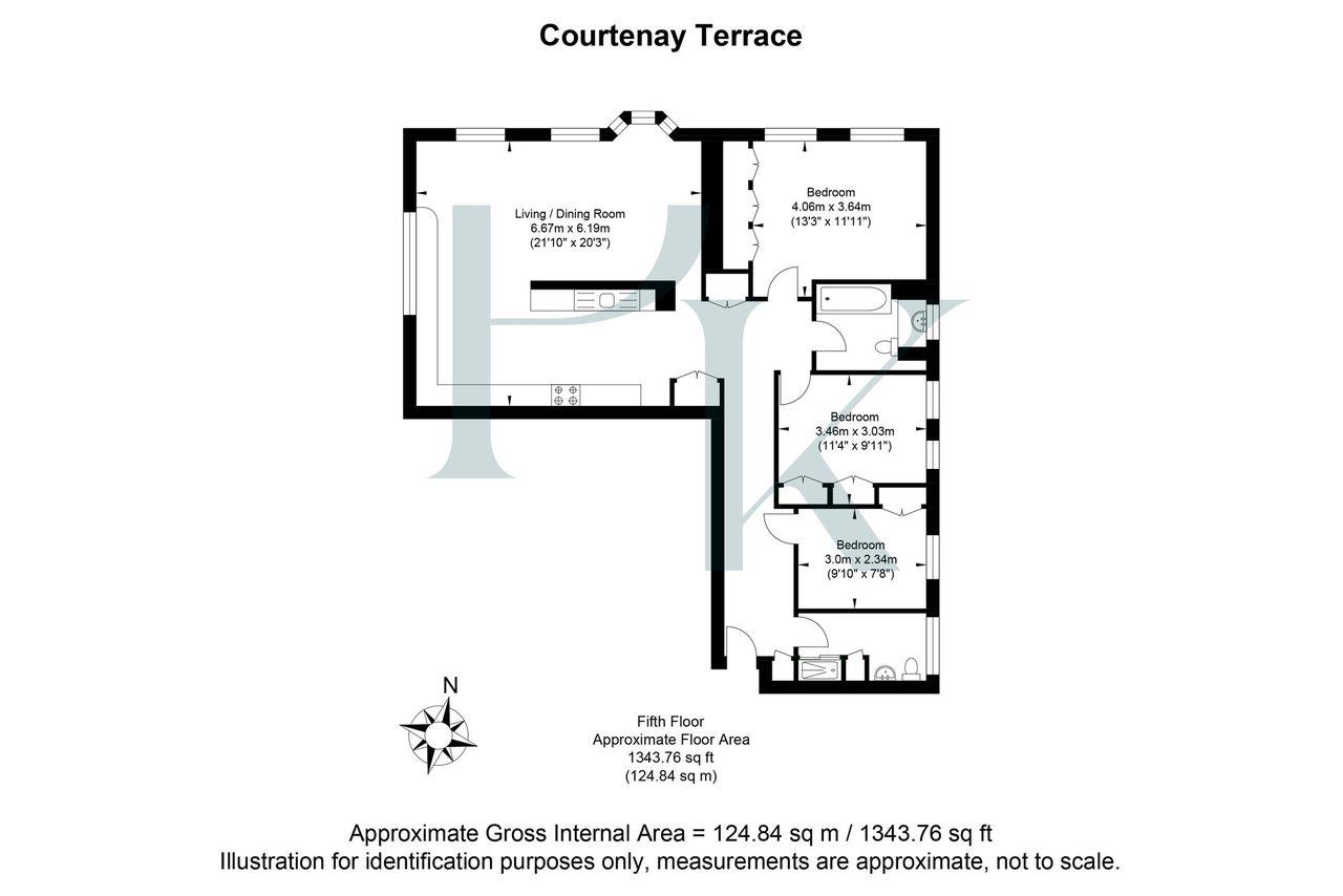 36 Flag Court, Courtenay Terrace, Hove floorplan
