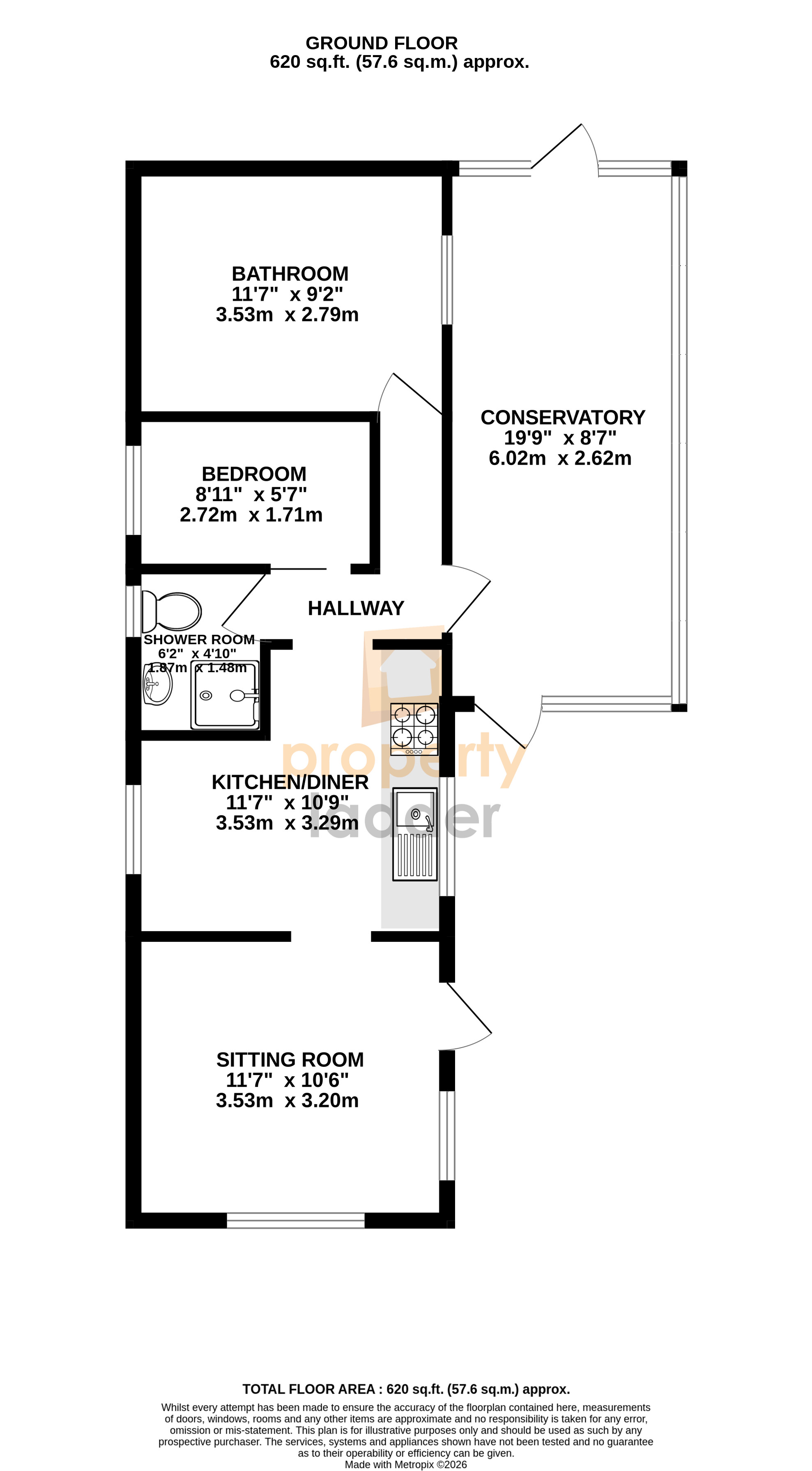 118, Woodland View, Norwich floorplan