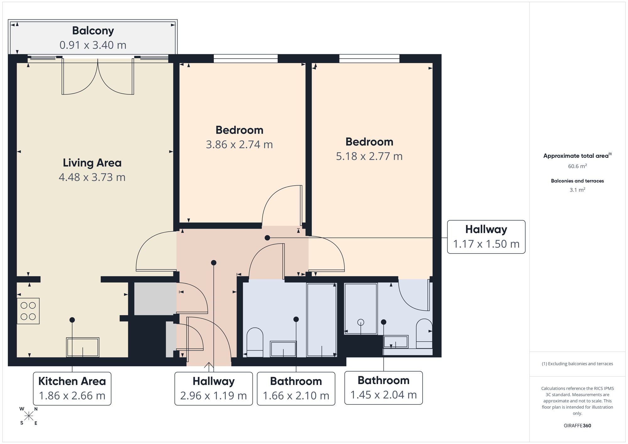 39 Bittern House Worsdell Drive, Gateshead floorplan