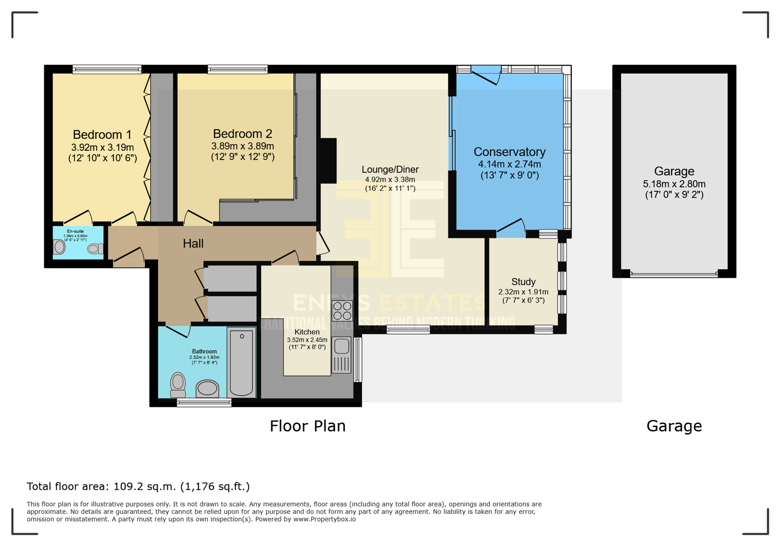 Flat 15 Woodlea Gardens,, Ebberston Road West, Clwyd floorplan
