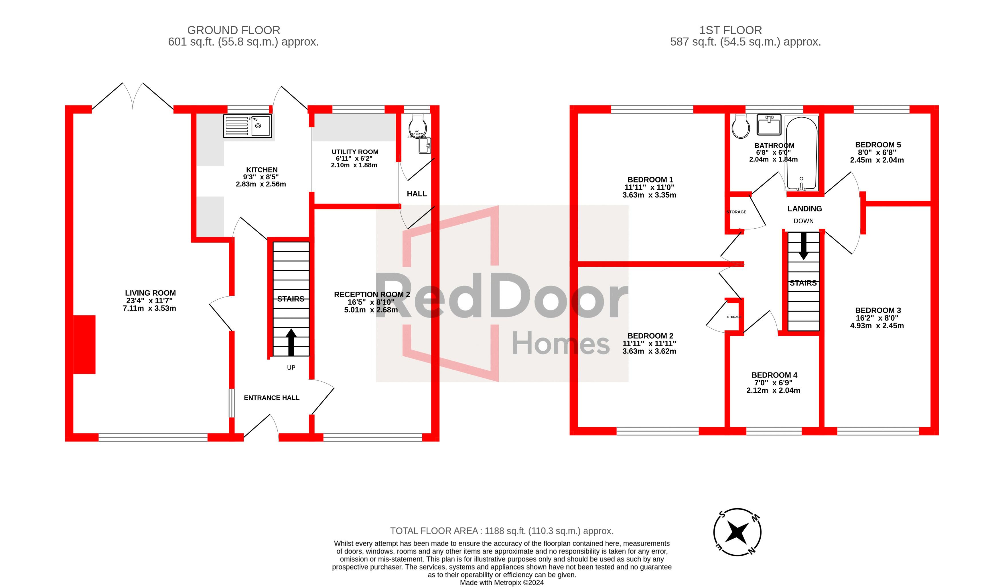 31, Goddings Drive, Rochester floorplan