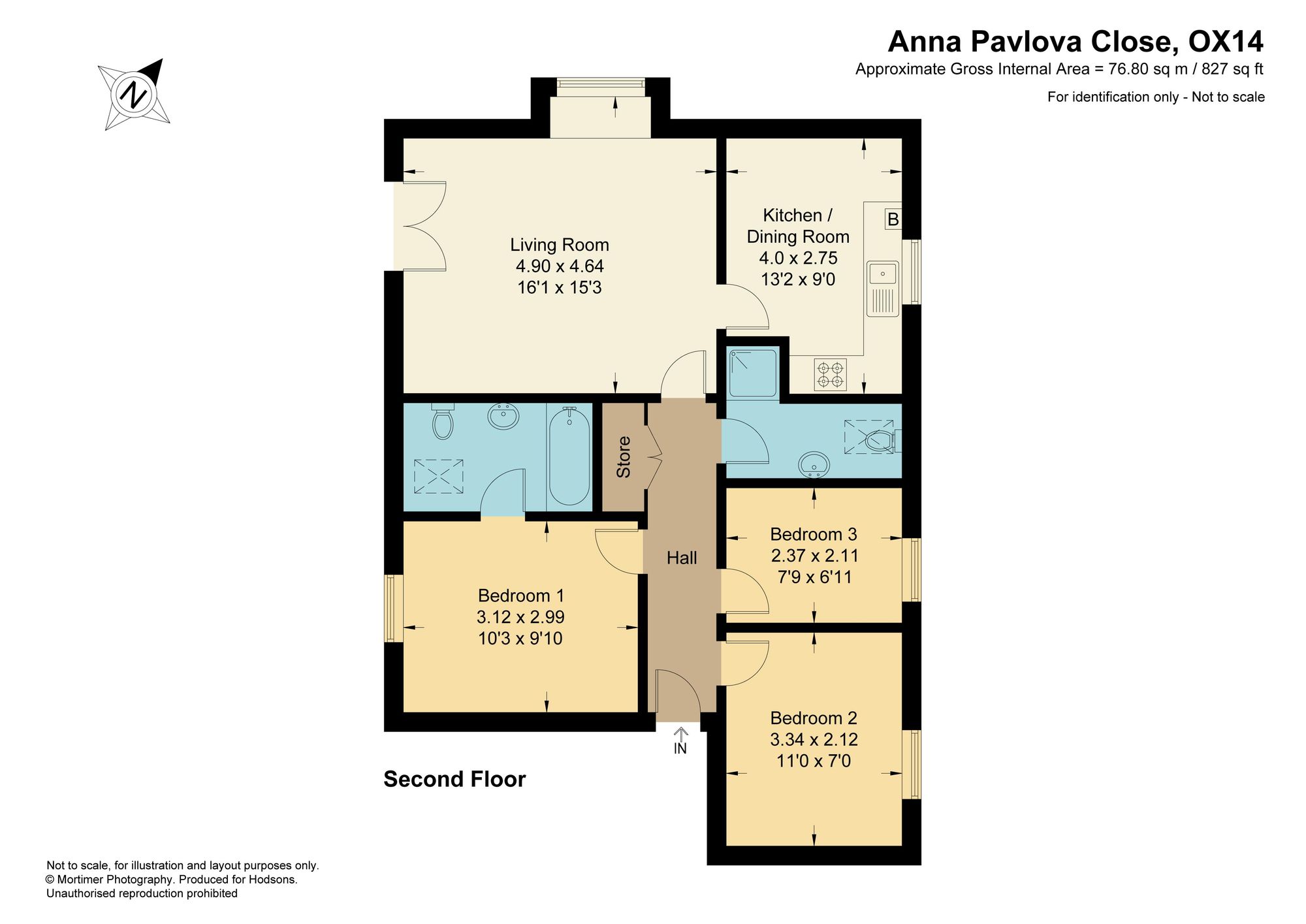 12 Anna Pavlova Close, Abingdon floorplan