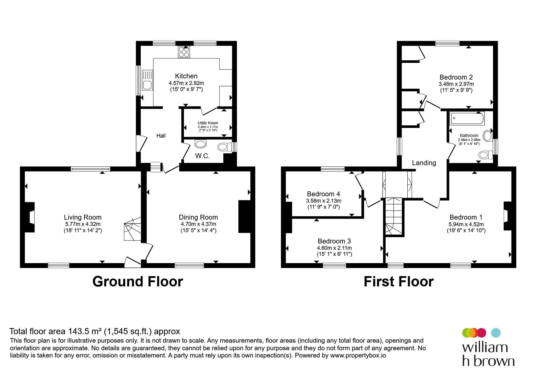 Fernleigh, Oxborough Road, King's Lynn floorplan