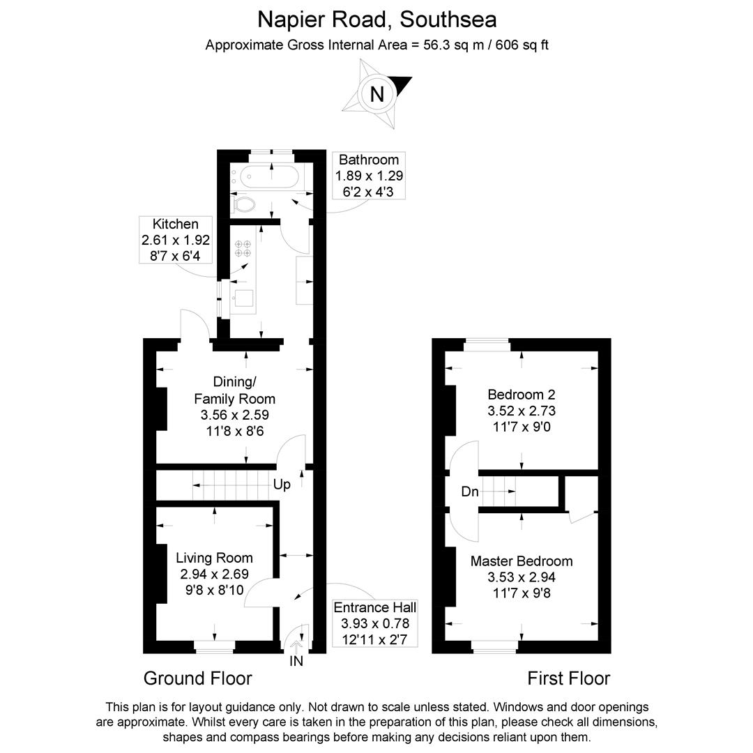 62, Napier Road, Southsea floorplan