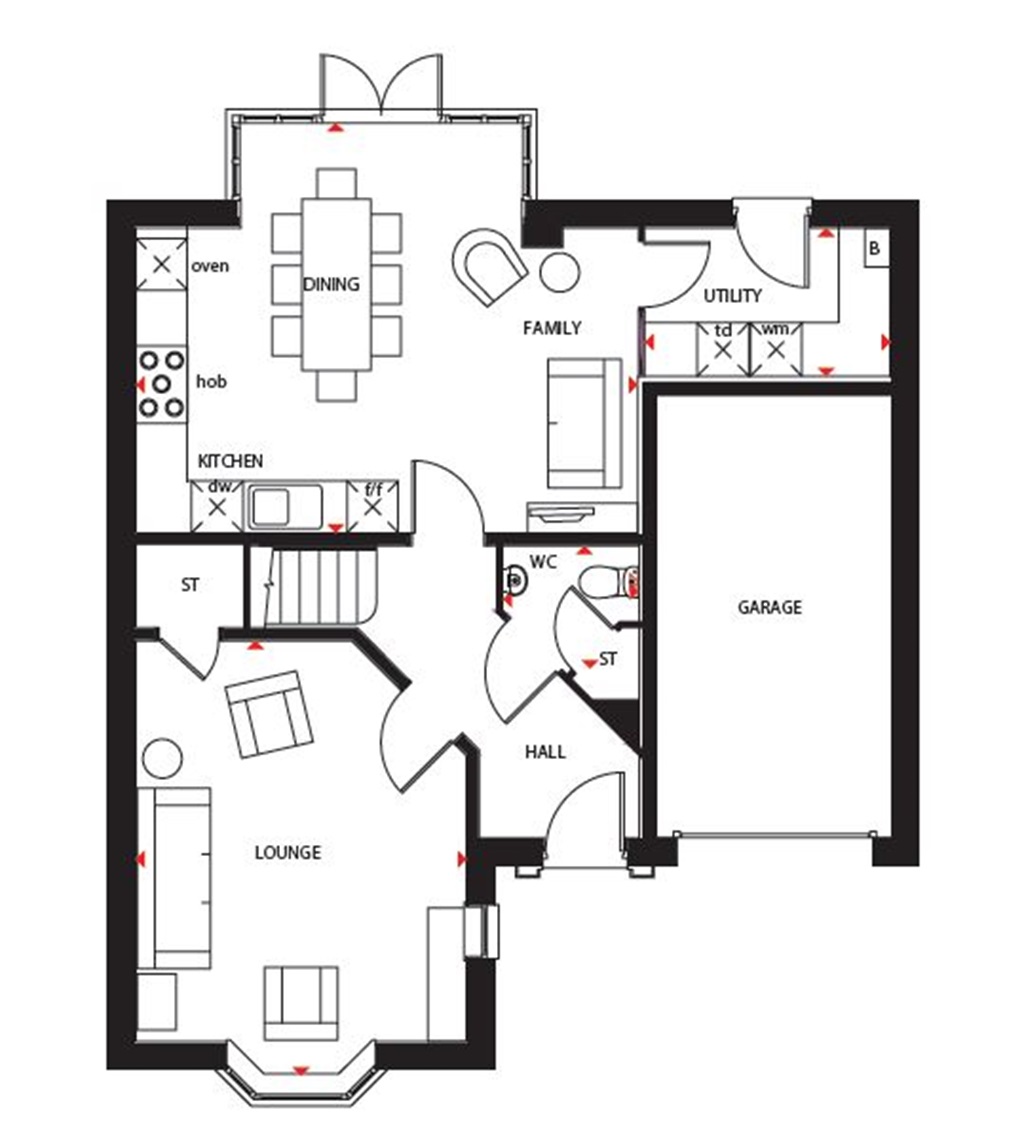 "Drummond" at Fence Avenue, Macclesfield SK10, 4 bedroom detached house