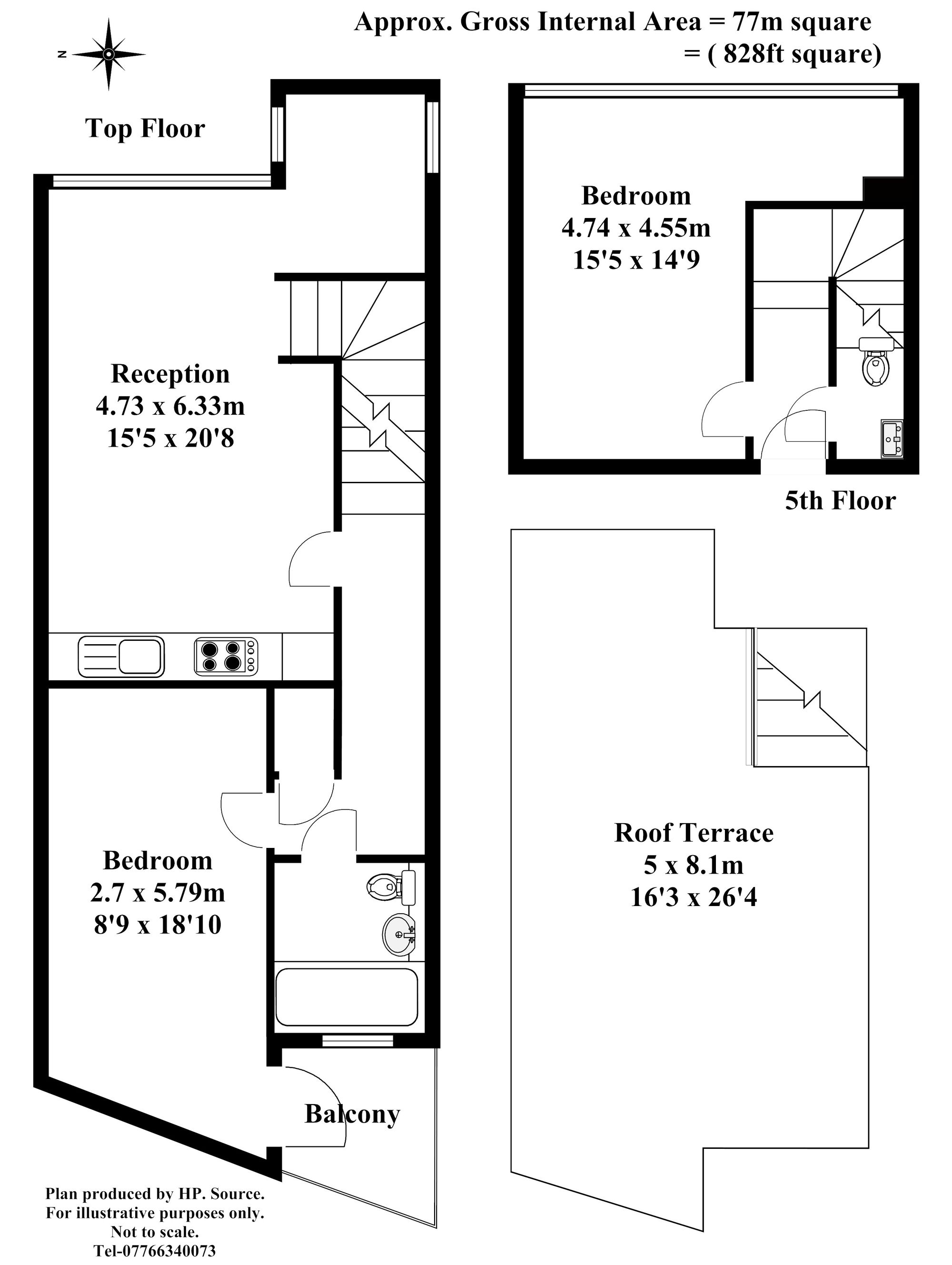 Flat 39, Soda Studios, London floorplan
