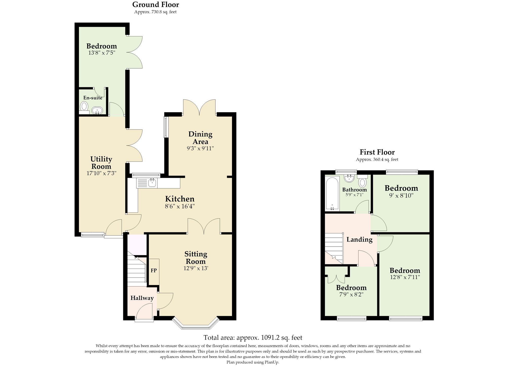 87 Rosedale Gardens, Great Yarmouth floorplan