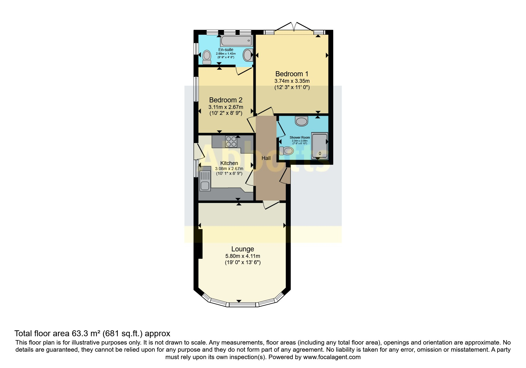 12a,, Gloucester Terrace, Essex floorplan
