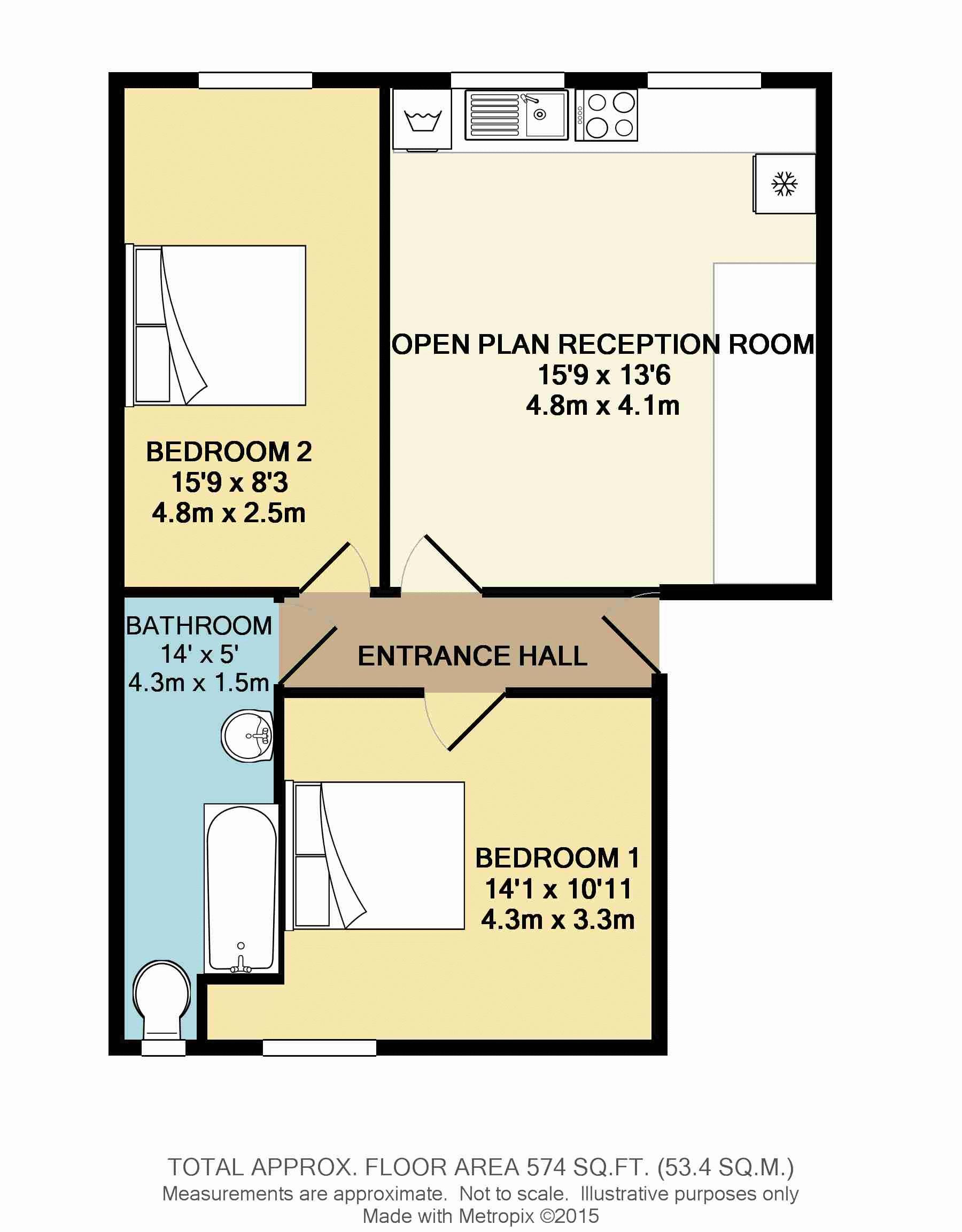 2 Bedrooms Flat to rent in Balham High Road, Balham SW12