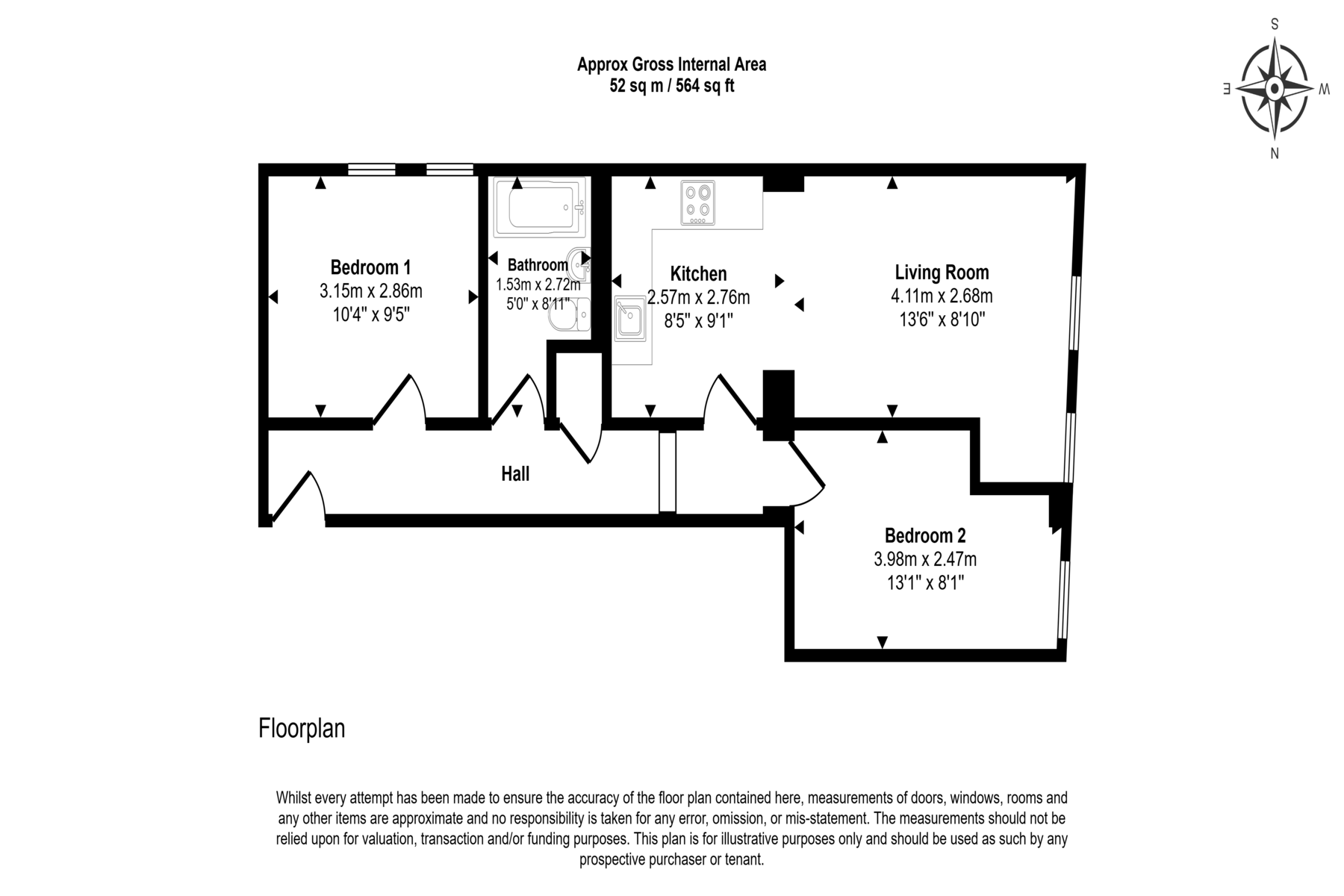Flat 9, 56 Bank Street, Sheffield floorplan
