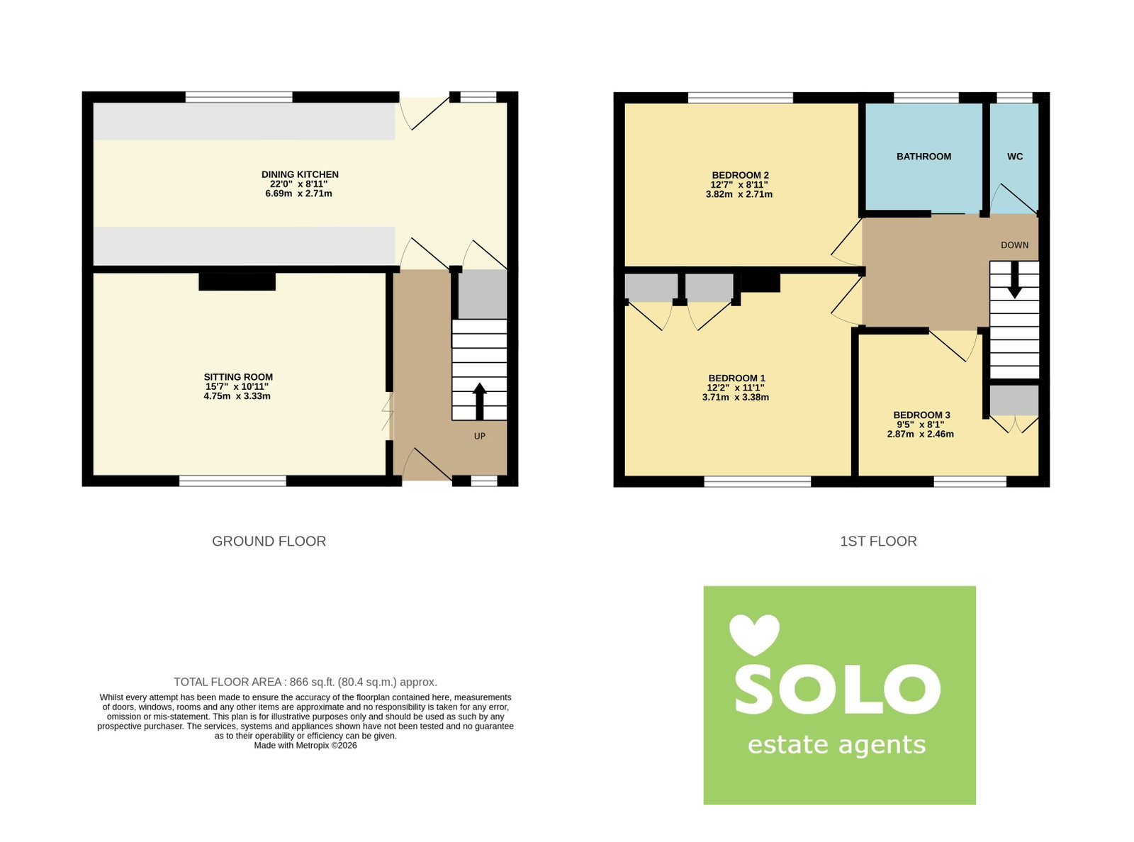 23, Cedar Close, Ripon floorplan