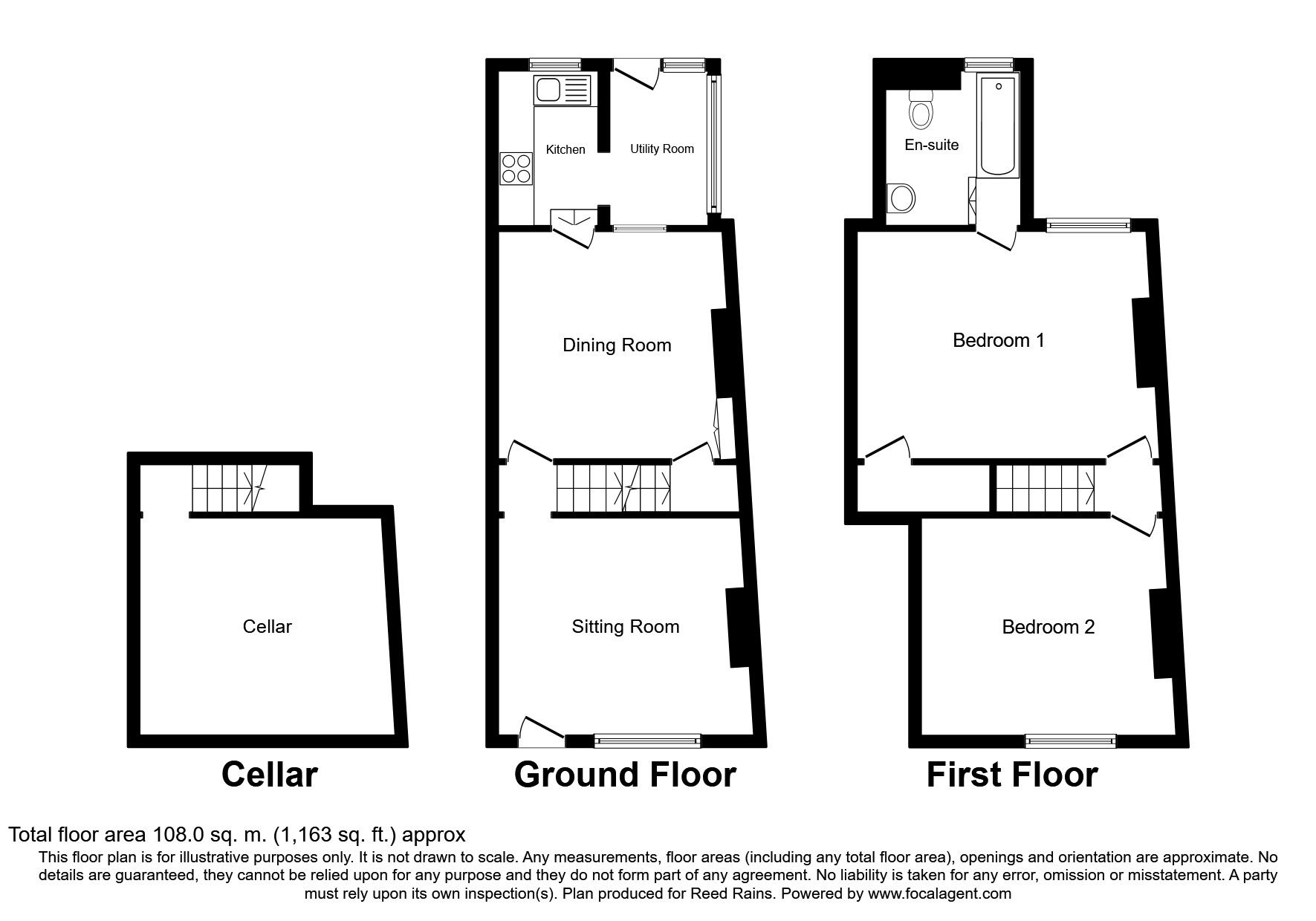 2 Bedrooms Semi-detached house for sale in Broomhill Road, Old Whittington, Chesterfield S41