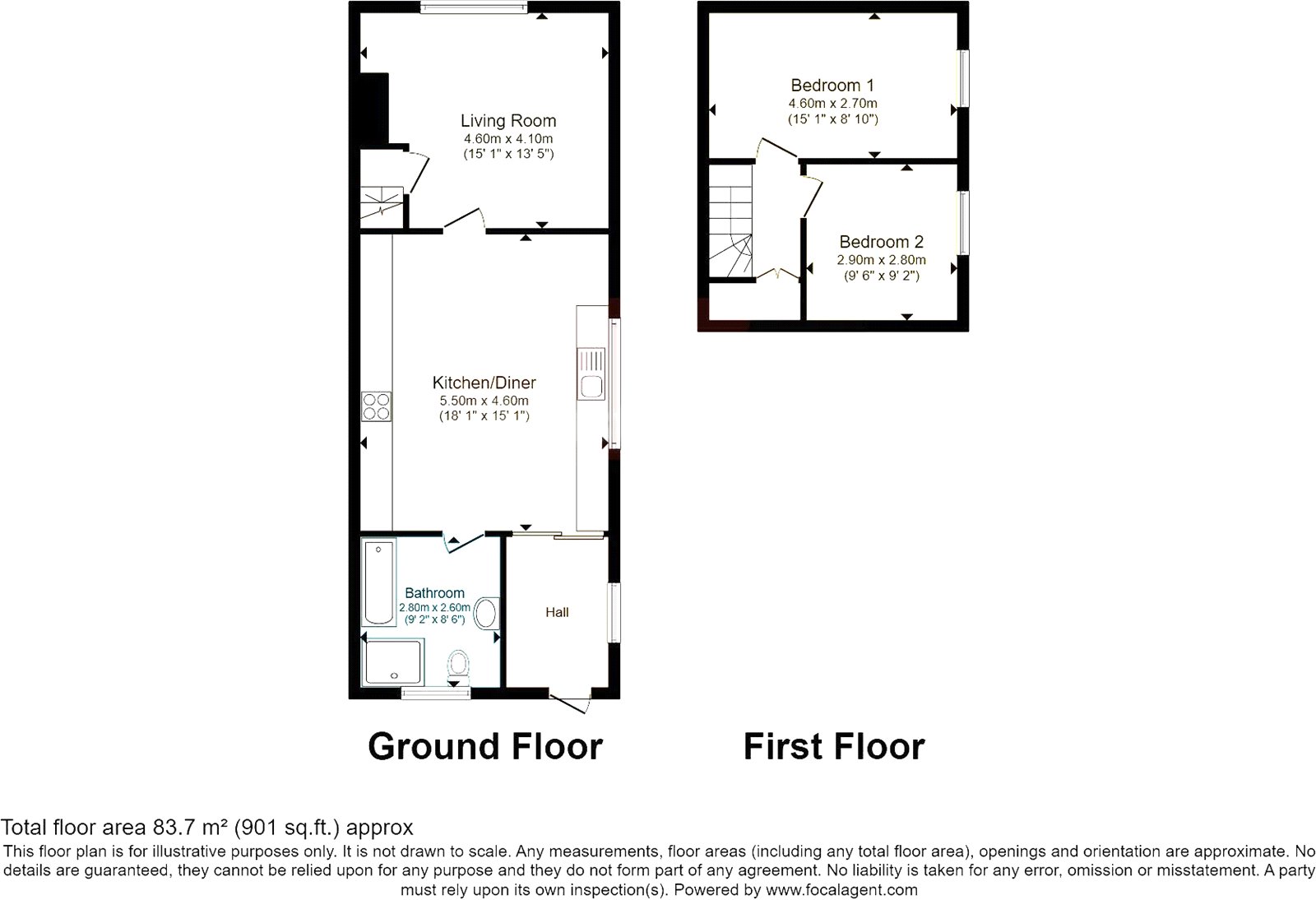 14, Nottingham Road, Nottingham floorplan