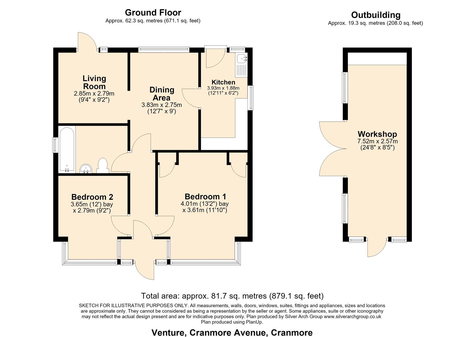 Cranmore Avenue, Yarmouth floorplan