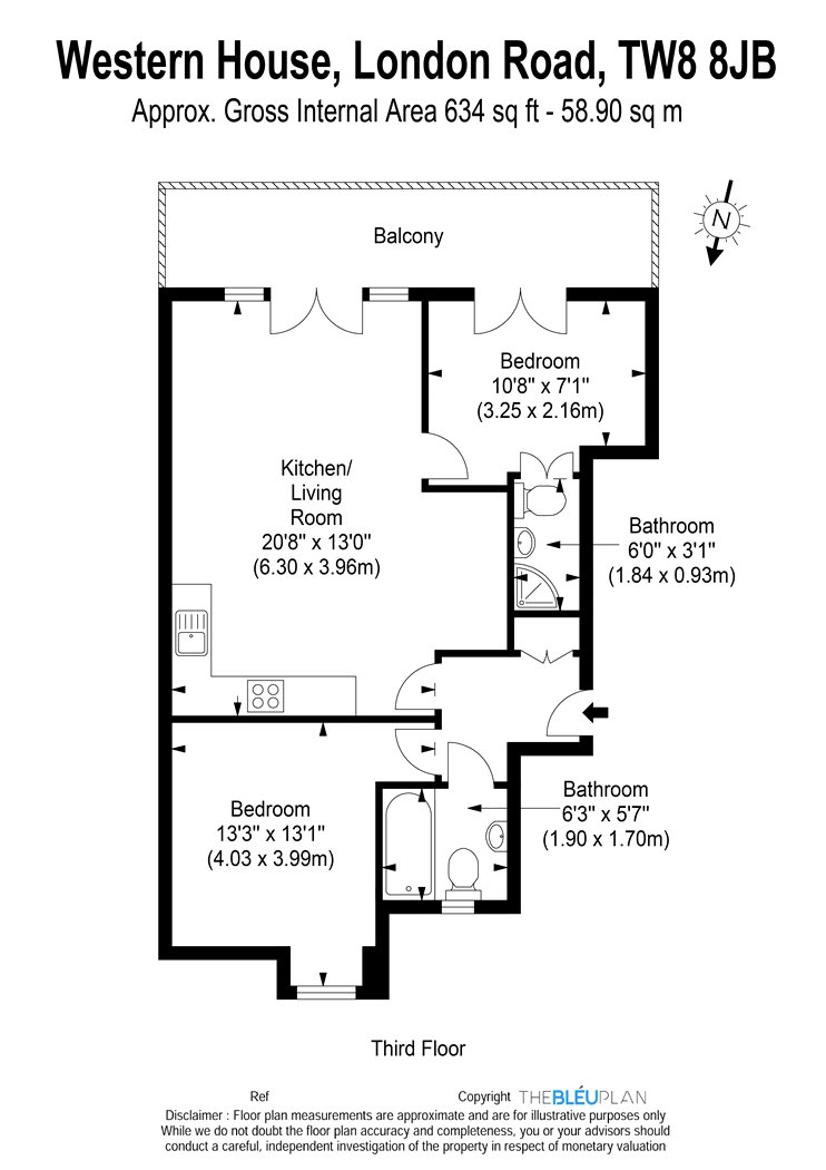 2 Bedrooms  for sale in Western House, London Road TW8