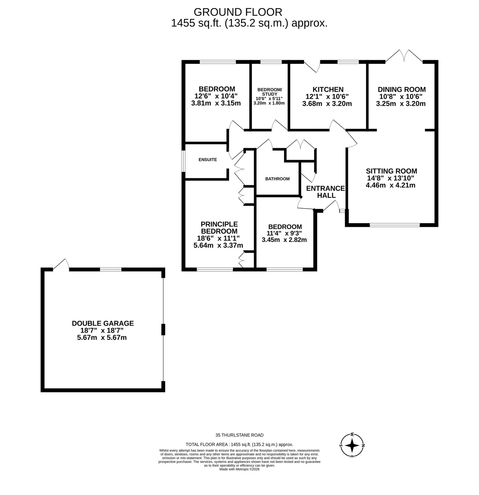 Tree Tops, 35 Thirlstane Road, Malvern floorplan