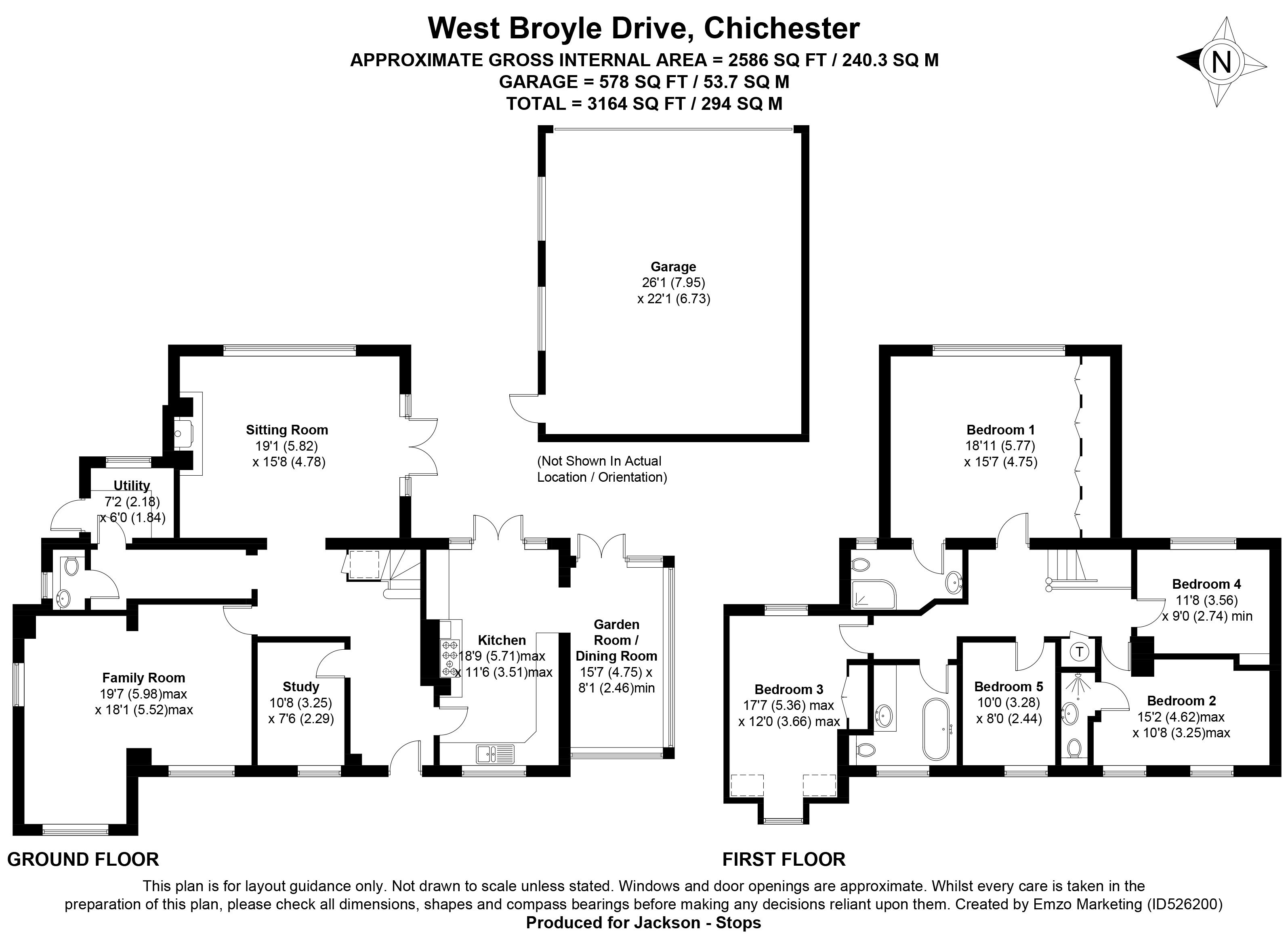 5 Bedrooms Detached house for sale in West Broyle Drive, West Broyle, Chichester, West Sussex PO19