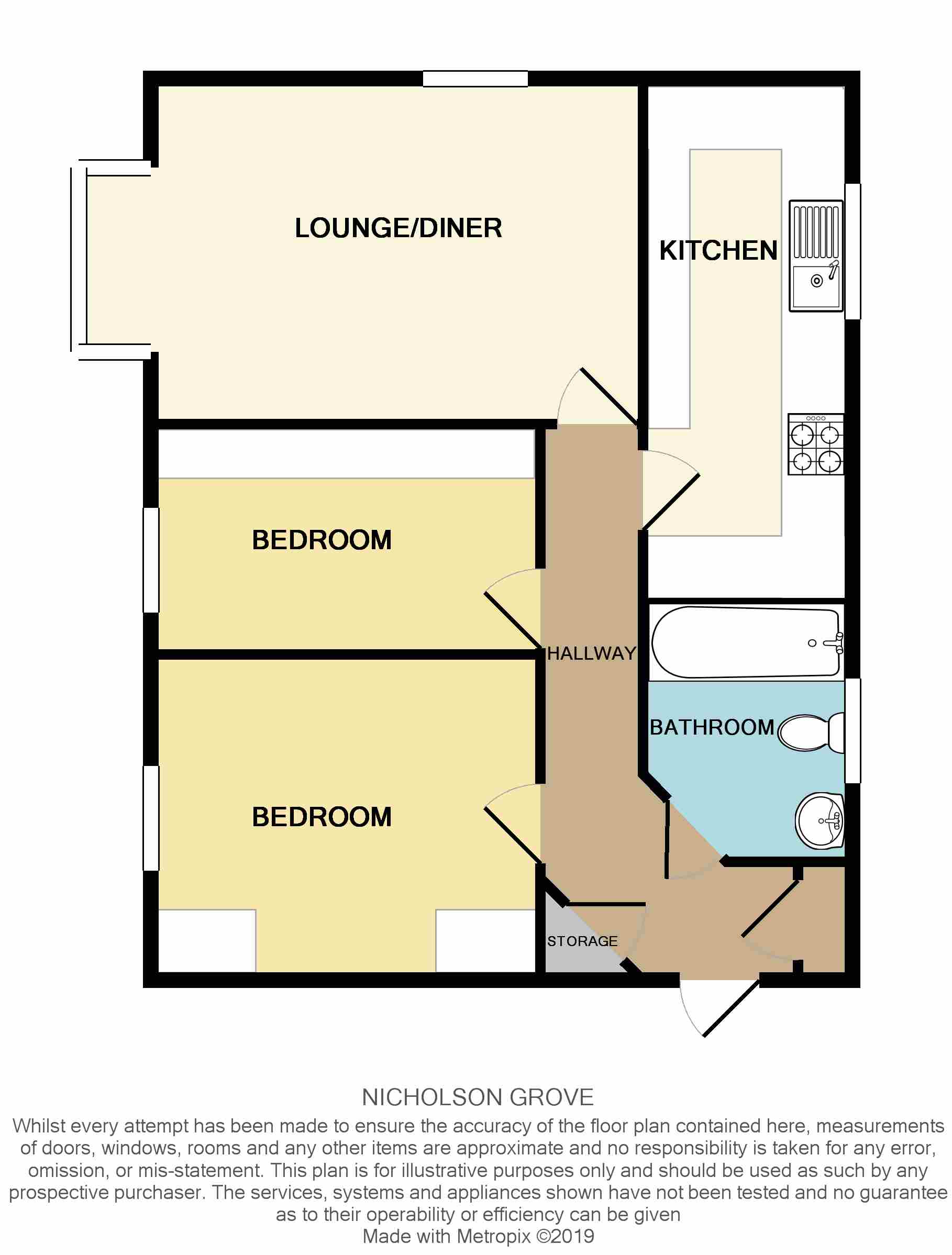2 Bedrooms Flat to rent in Nicholson Grove, Grange Farm, Milton Keynes MK8