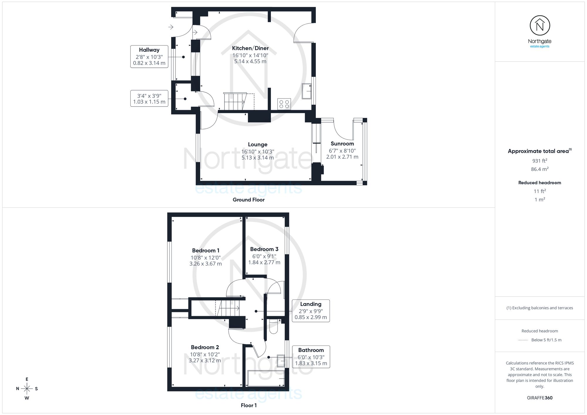 8 Eden Road, Newton Aycliffe floorplan