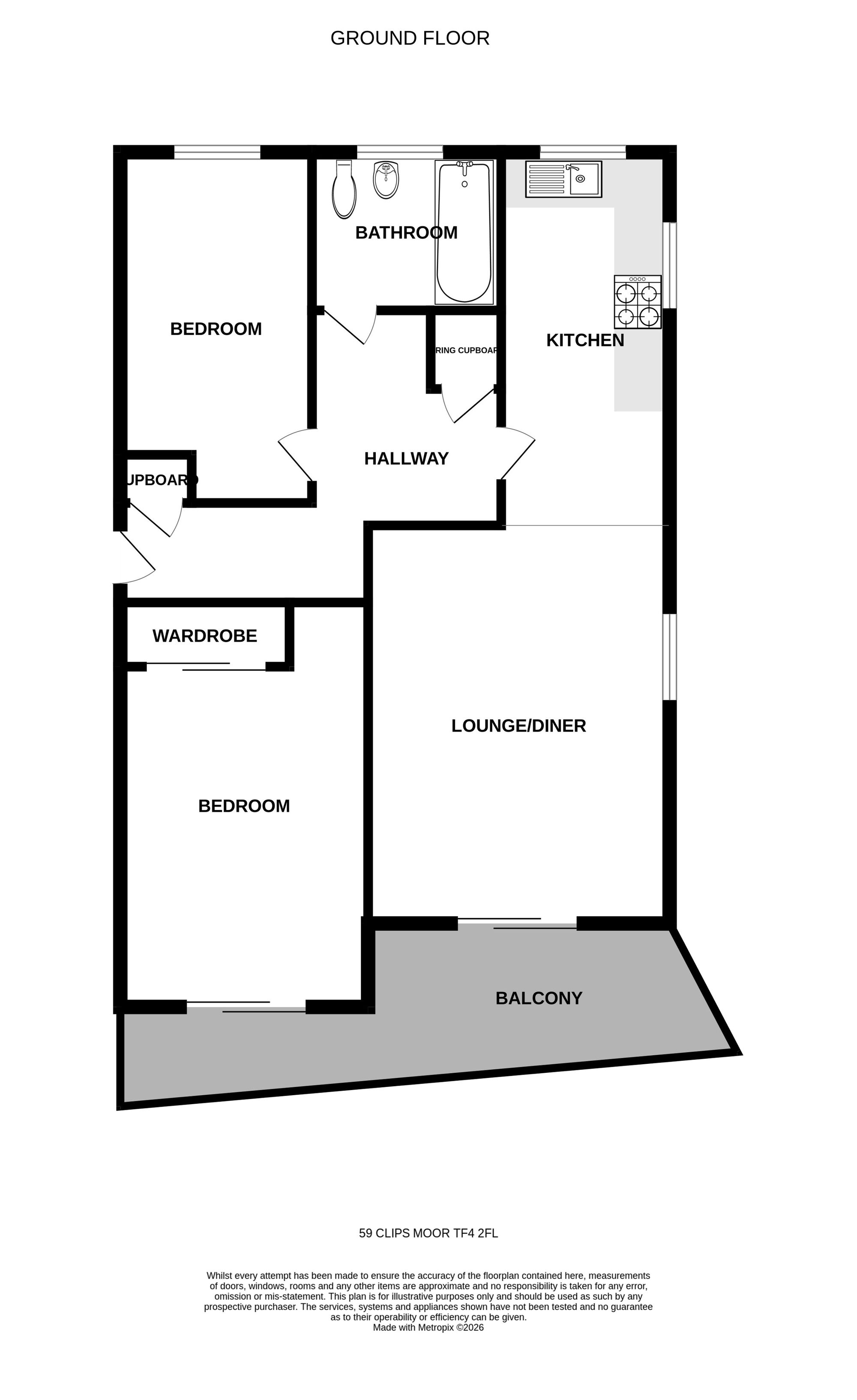 49 Clips Moor, Telford floorplan