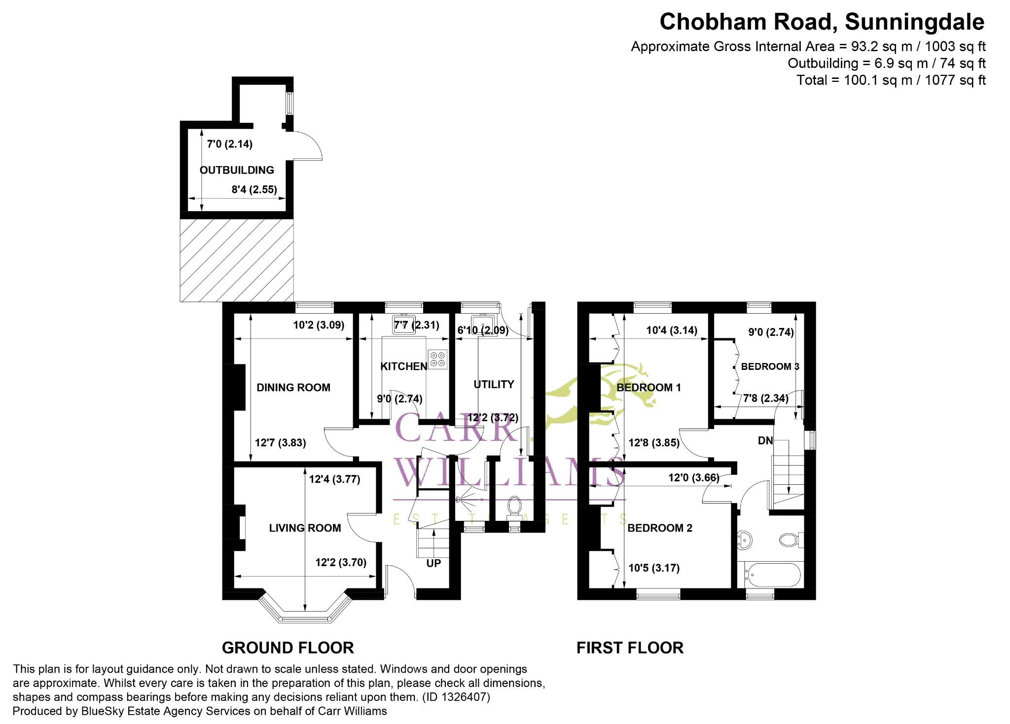 108 Chobham Road, Ascot floorplan