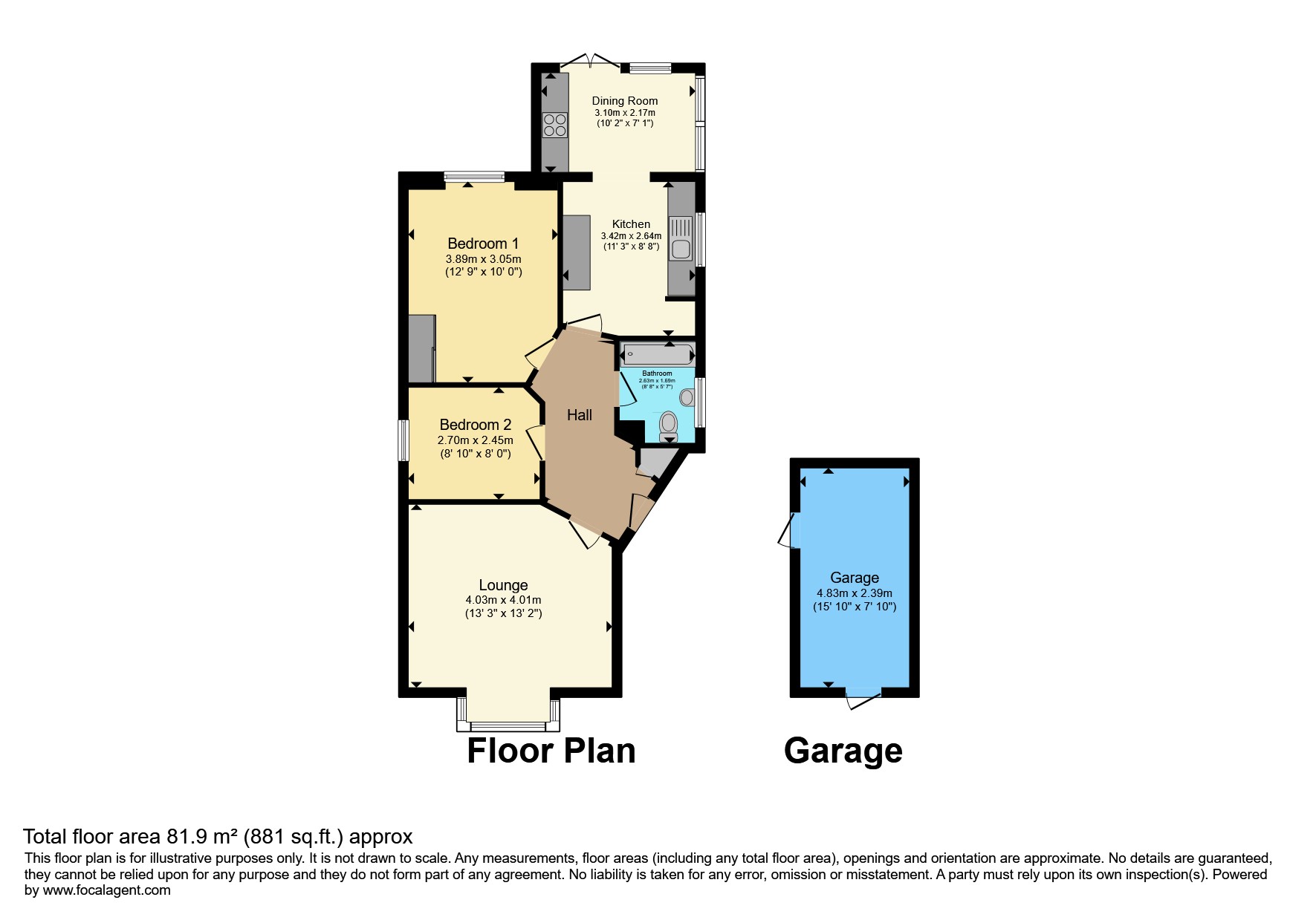 23, Winchester Drive, Prestatyn floorplan