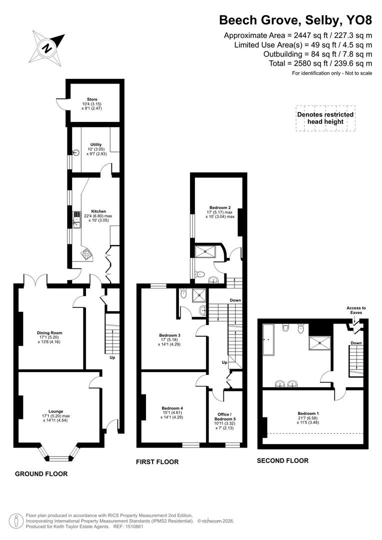 2, Beech Grove, Selby floorplan