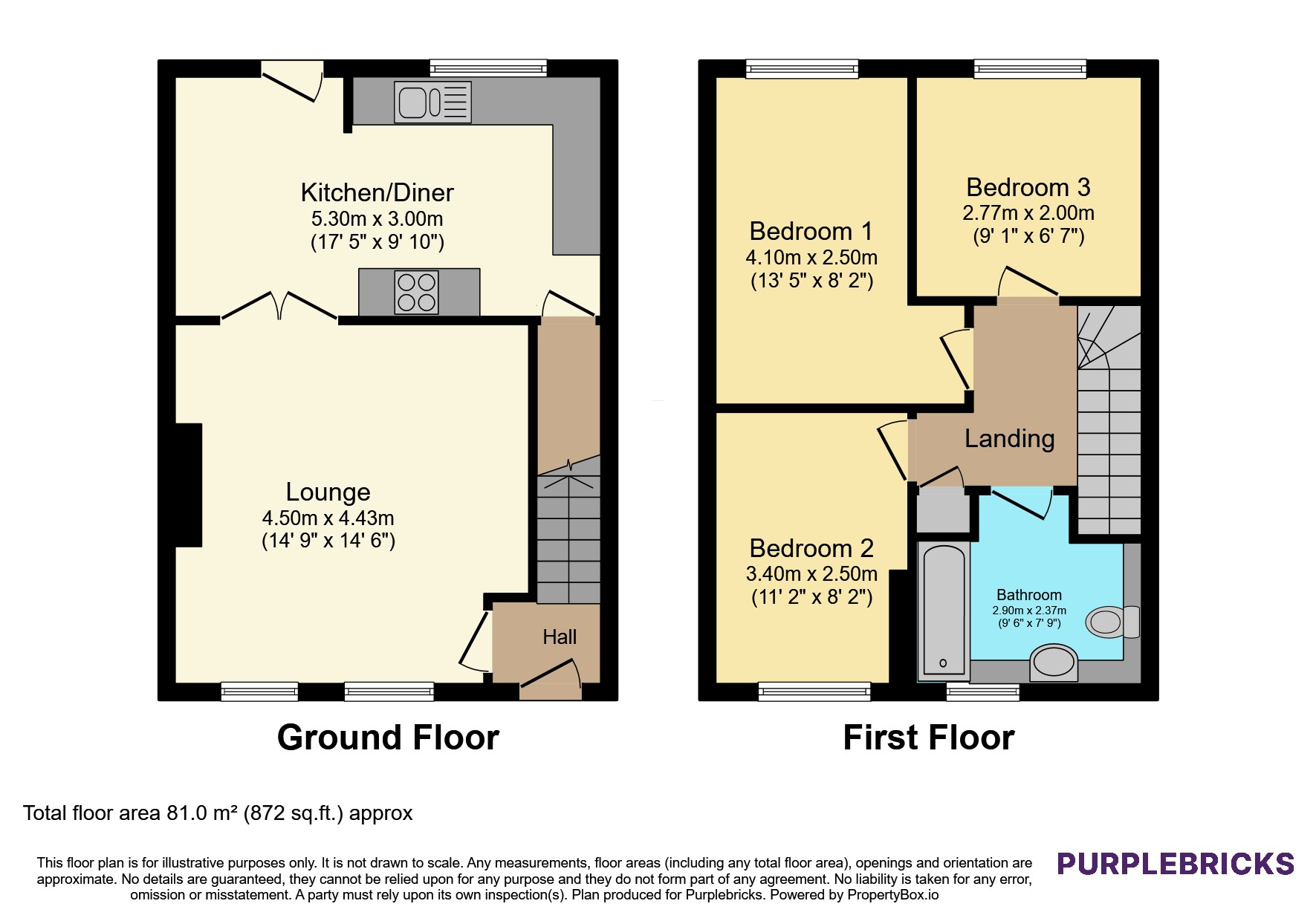 94, Southey Crescent, Sheffield floorplan