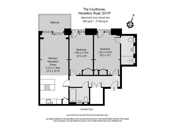 2 Bedrooms Flat to rent in 70 Horseferry Road, Westminster SW1P