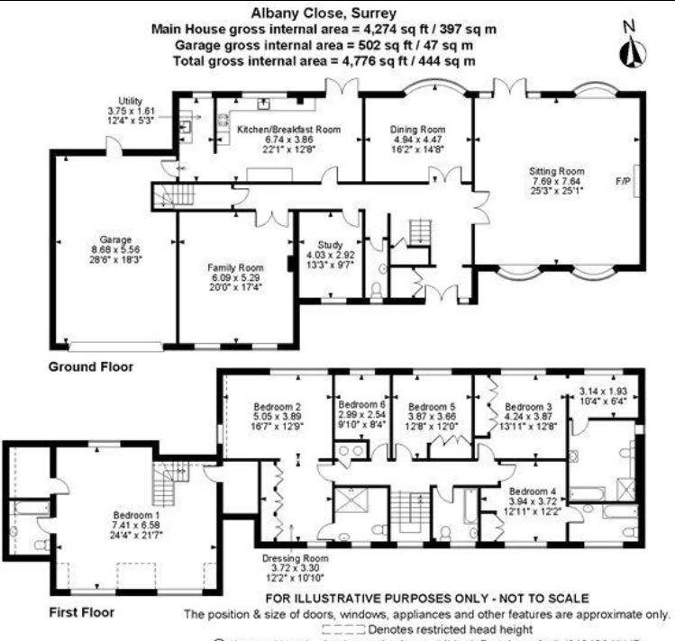 5 Bedrooms Detached house to rent in Albany Close, Esher KT10