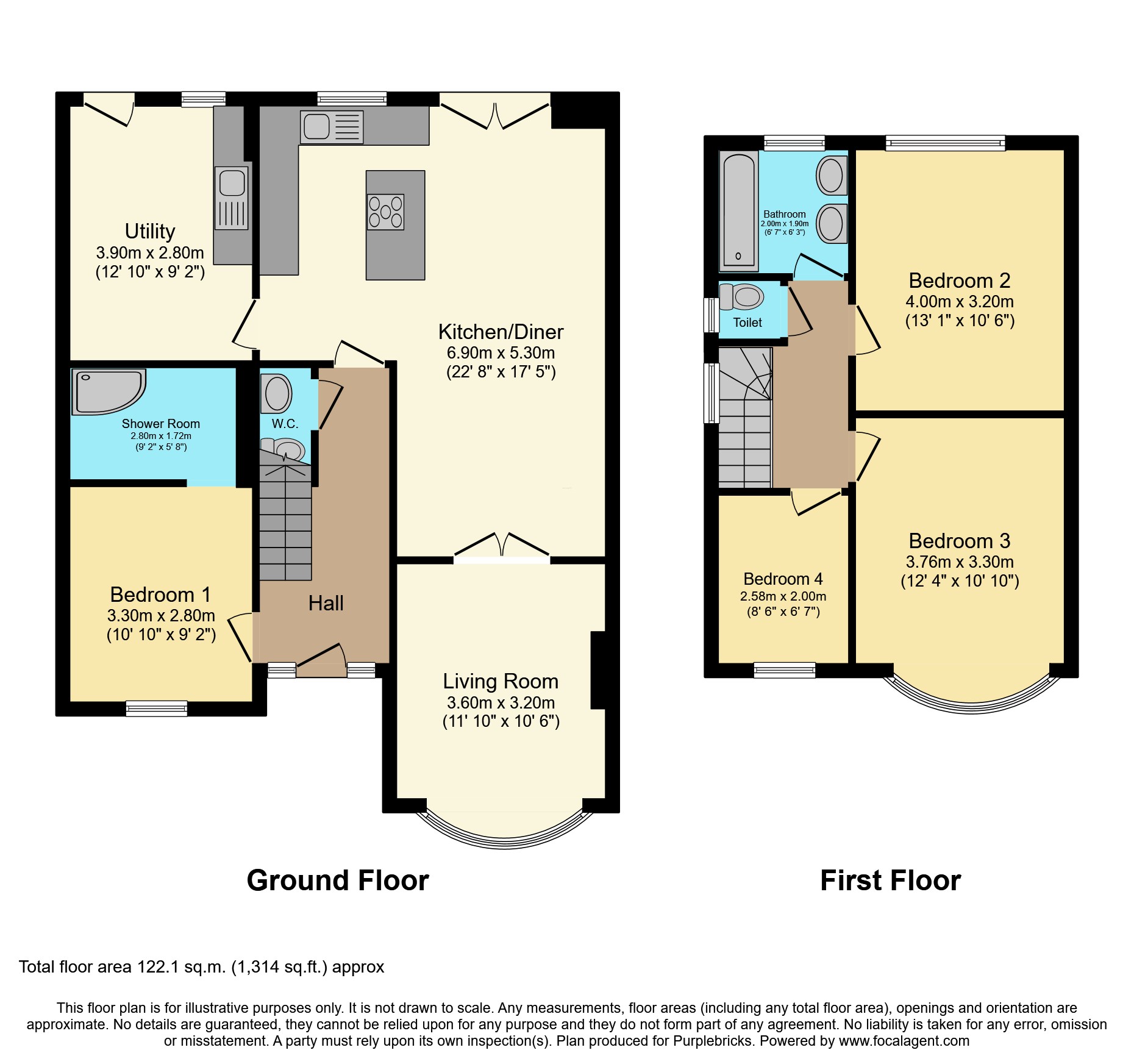 8, St. Austell Drive, Nottingham floorplan