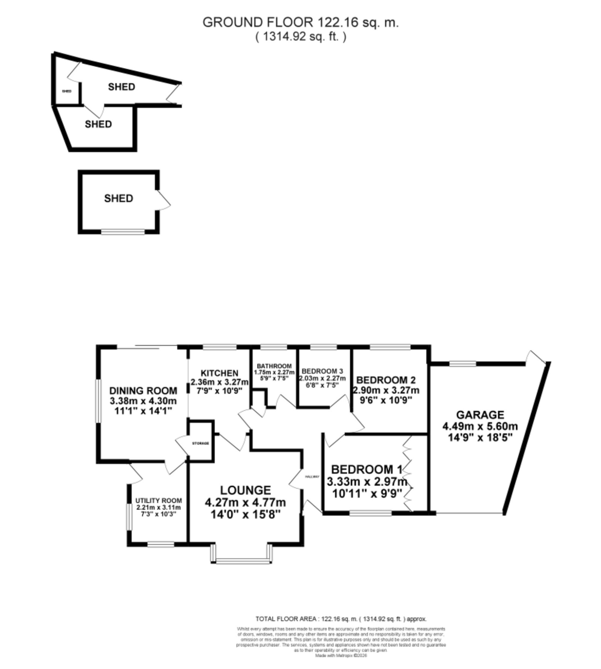 30 Meadow Way, Stoke-On-Trent floorplan