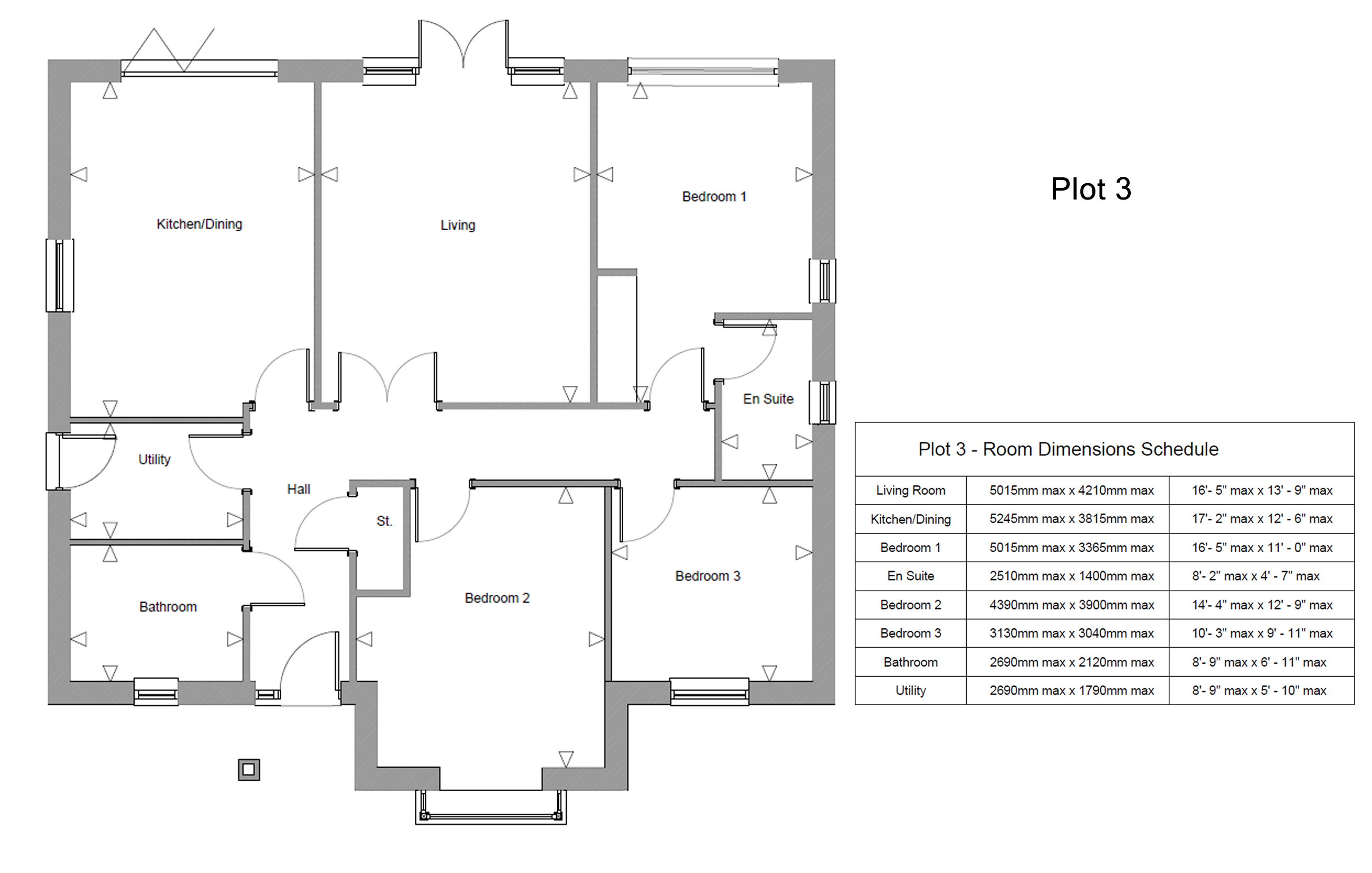 Plot 3, 45, Anderwood Drive, Lymington floorplan